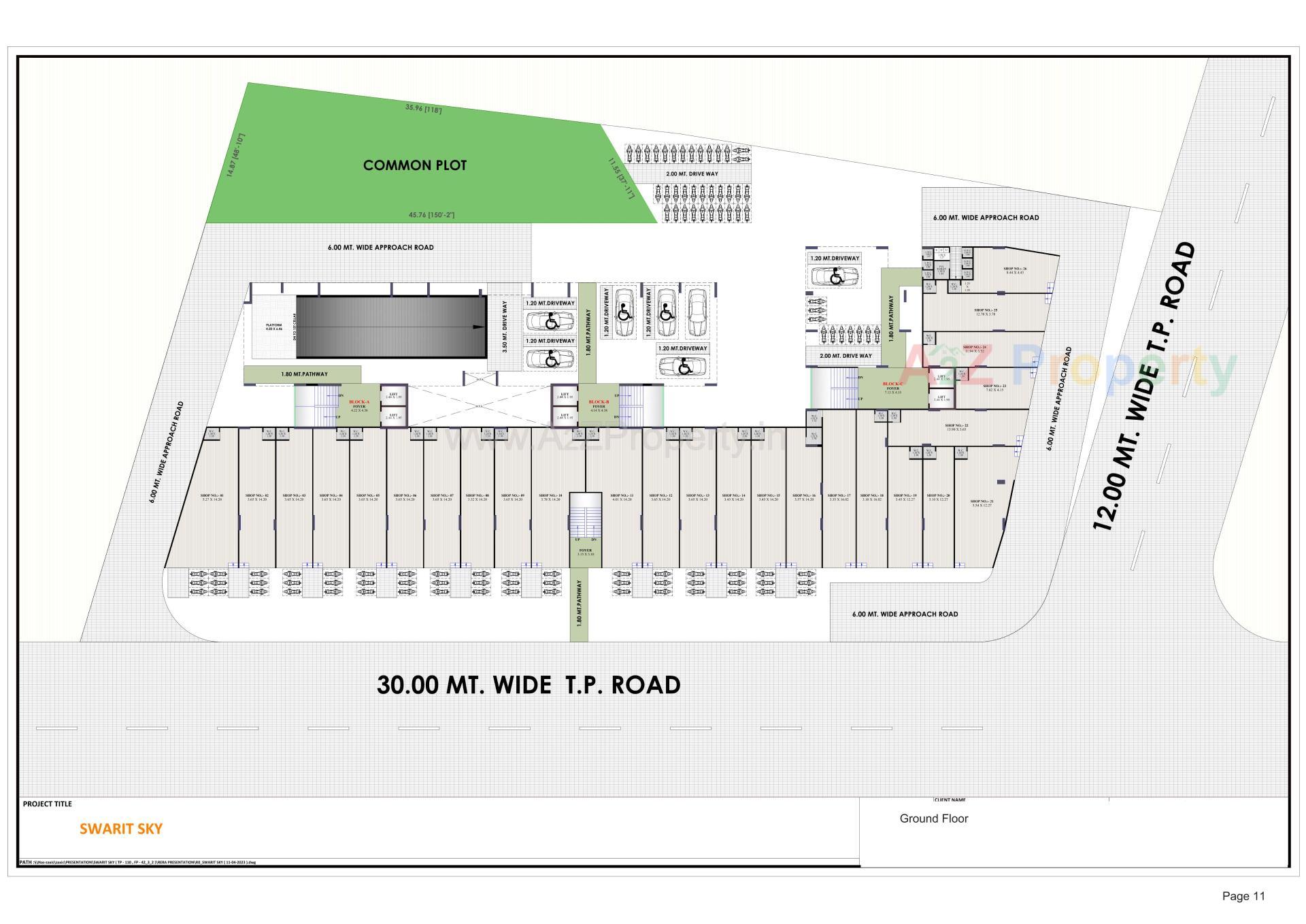 Layout of real estate project Swarit Sky located at Nikol, Ahmedabad, Gujarat