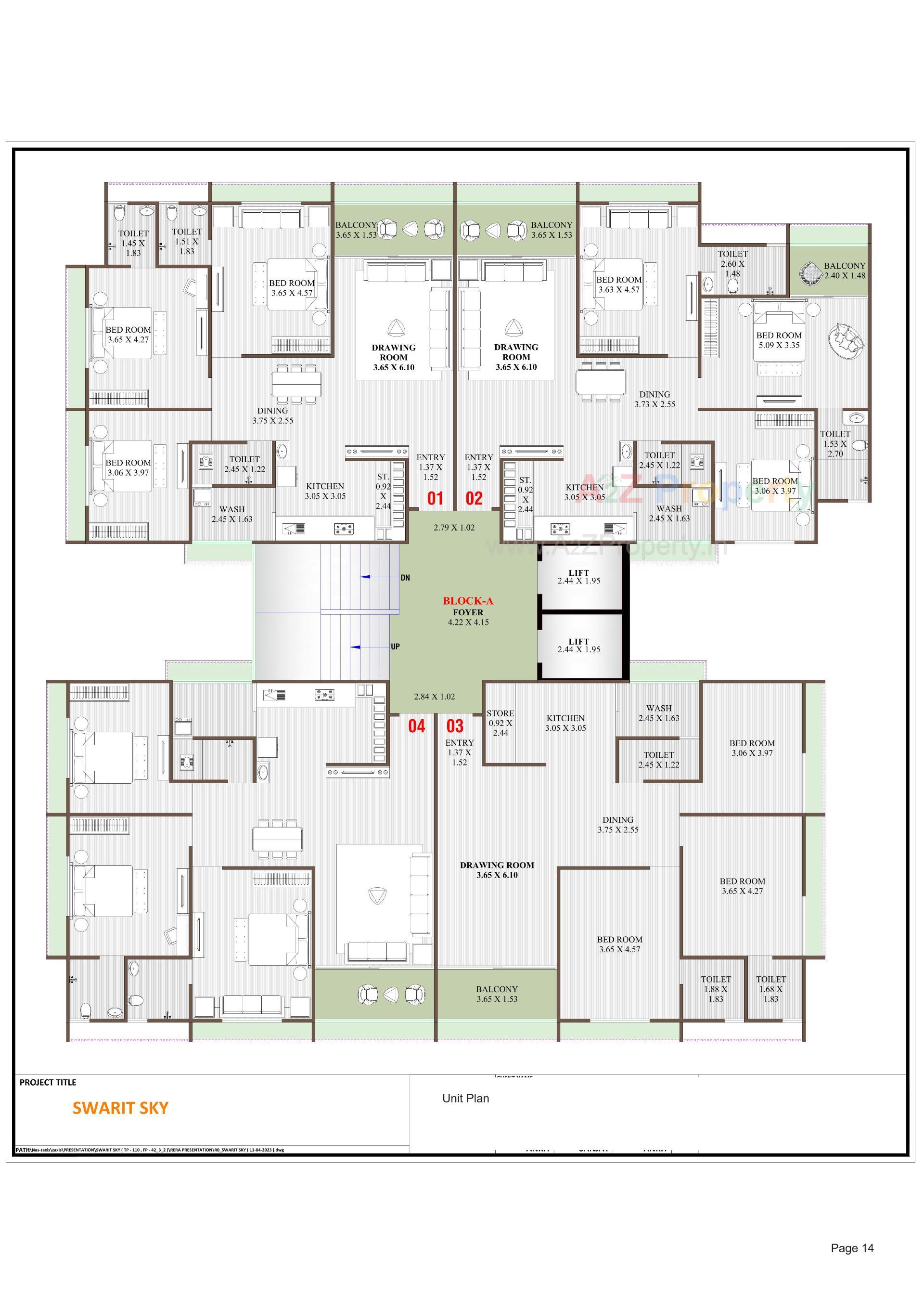 Layout of real estate project Swarit Sky located at Nikol, Ahmedabad, Gujarat