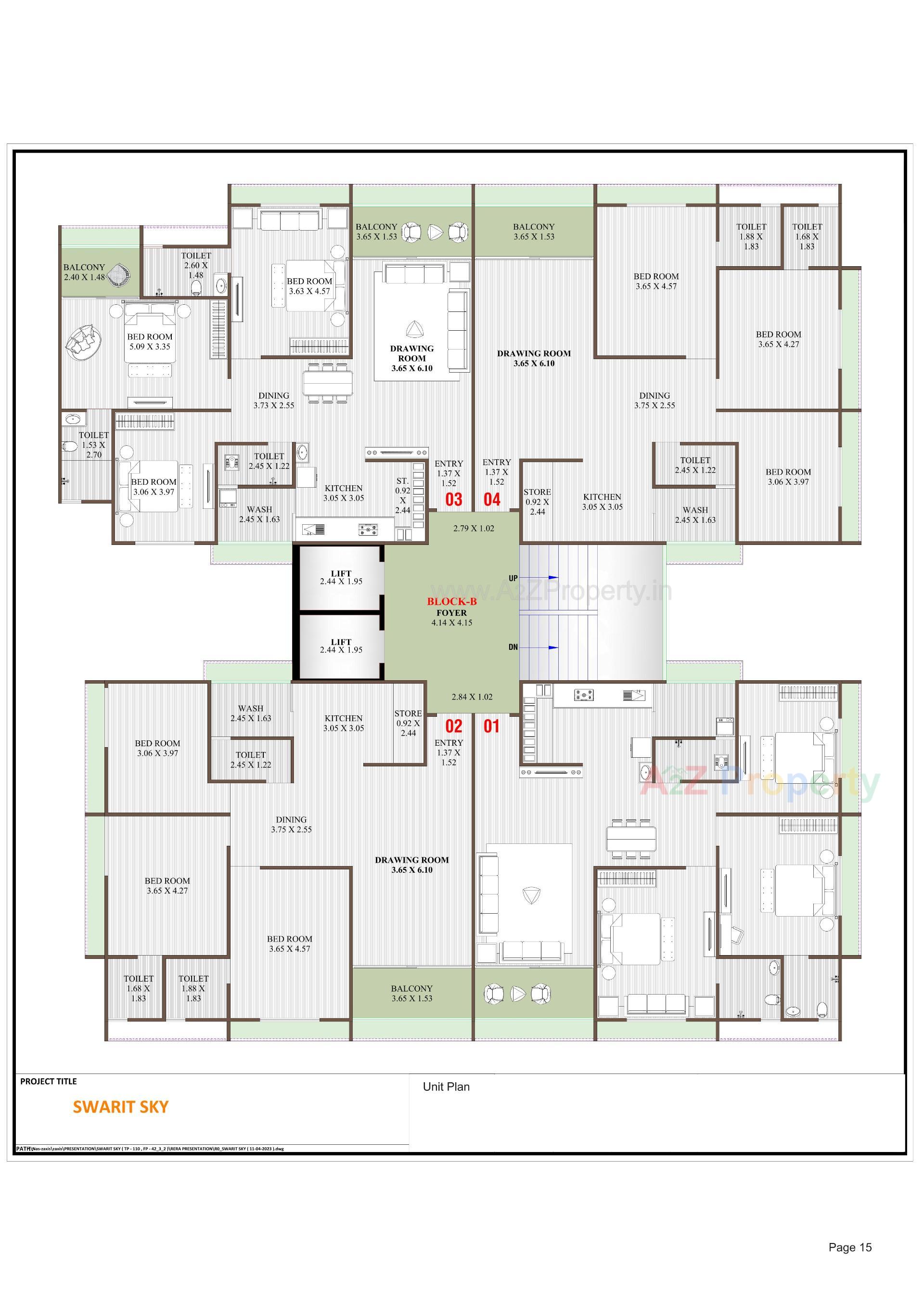 Layout of real estate project Swarit Sky located at Nikol, Ahmedabad, Gujarat