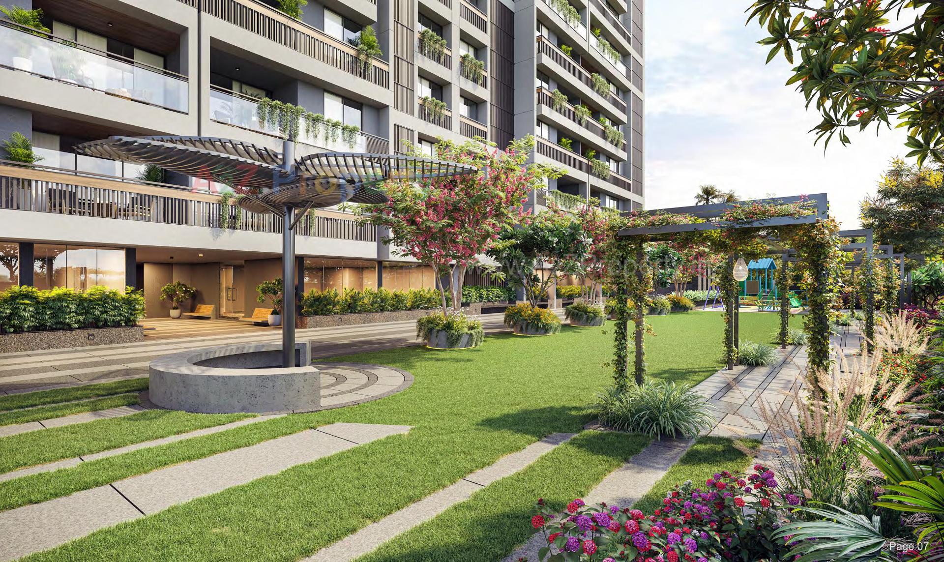 3D Elevation of real estate project Swarit Sky located at Nikol, Ahmedabad, Gujarat