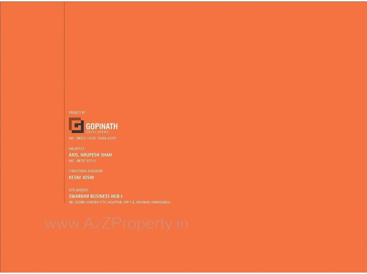  of real estate project Swarnim Business Hub located at Tragad, Ahmedabad, Gujarat