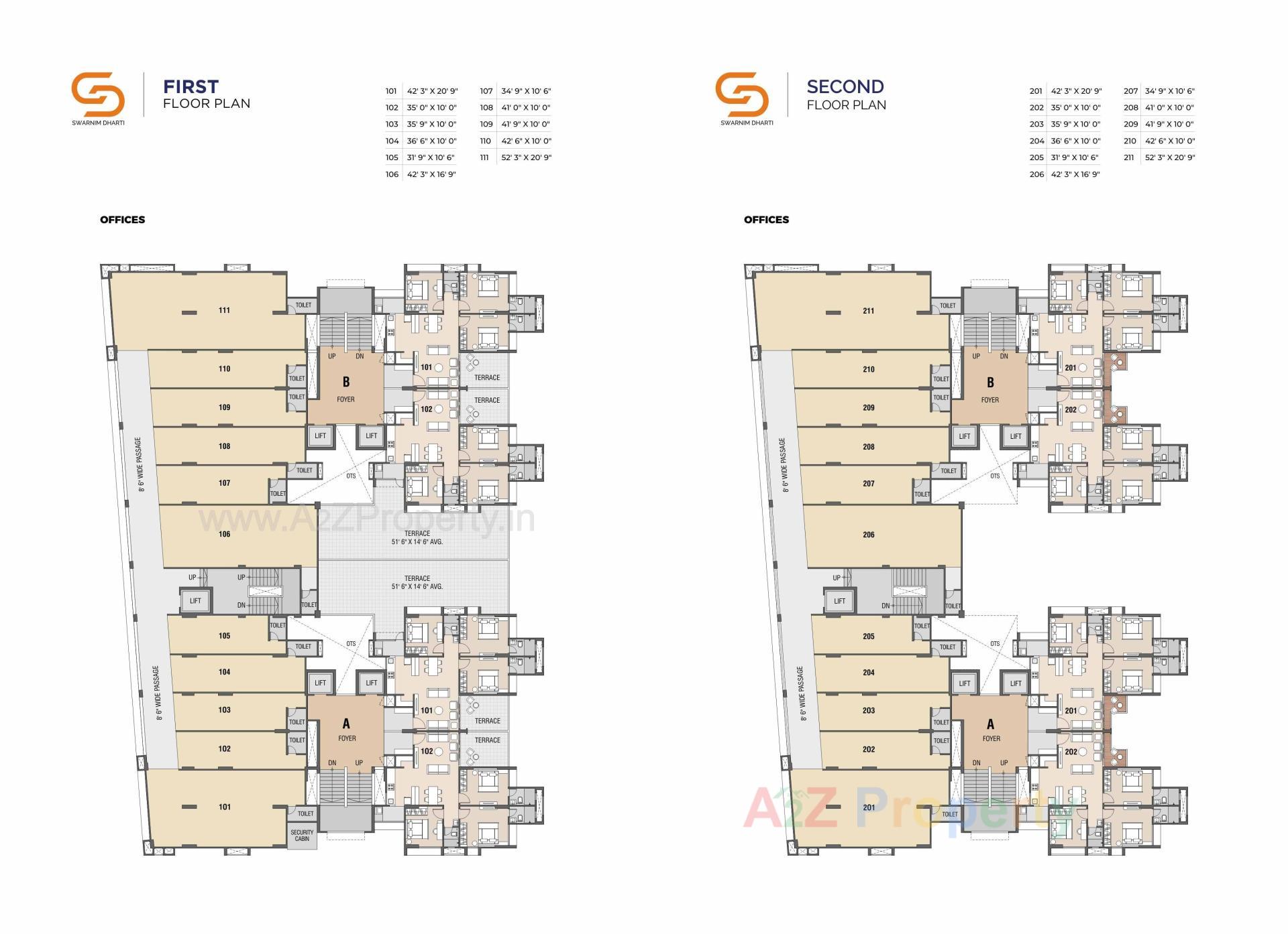 Layout of real estate project Swarnim Dharti located at Khodiyar, Ahmedabad, Gujarat
