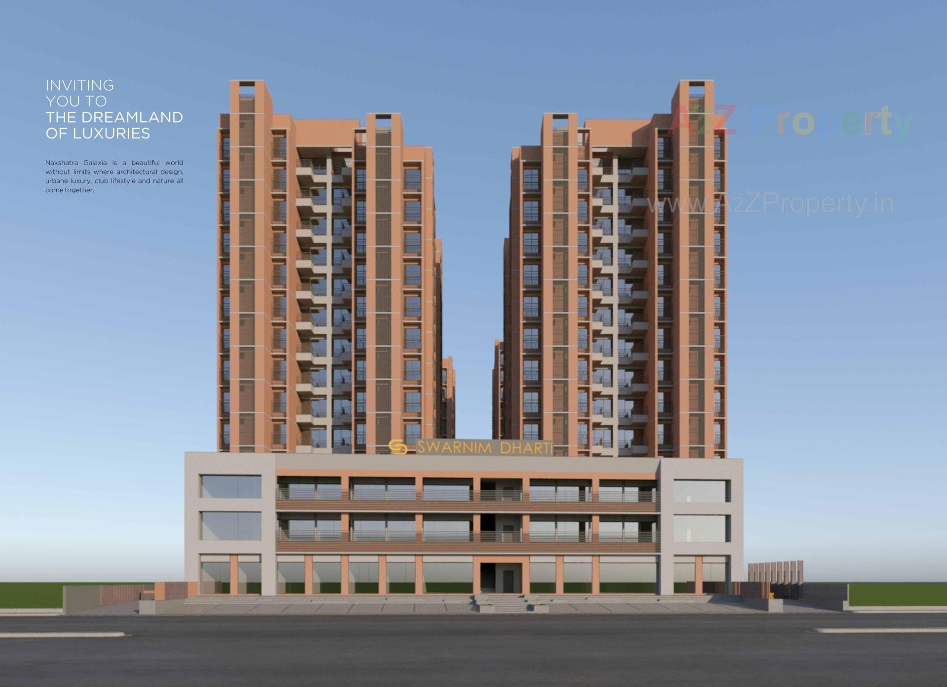 3D Elevation of real estate project Swarnim Dharti located at Khodiyar, Ahmedabad, Gujarat