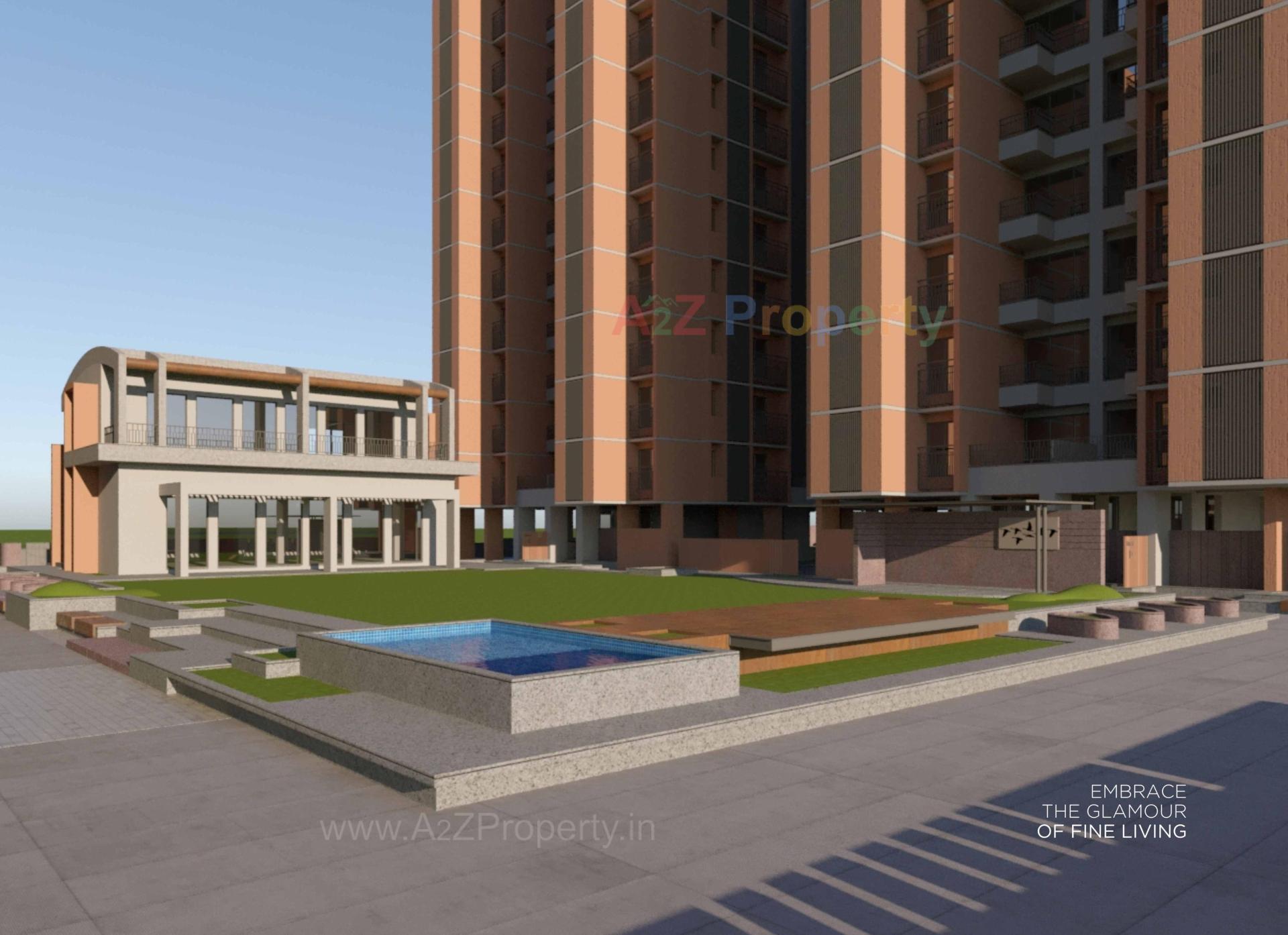 3D Elevation of real estate project Swarnim Dharti located at Khodiyar, Ahmedabad, Gujarat