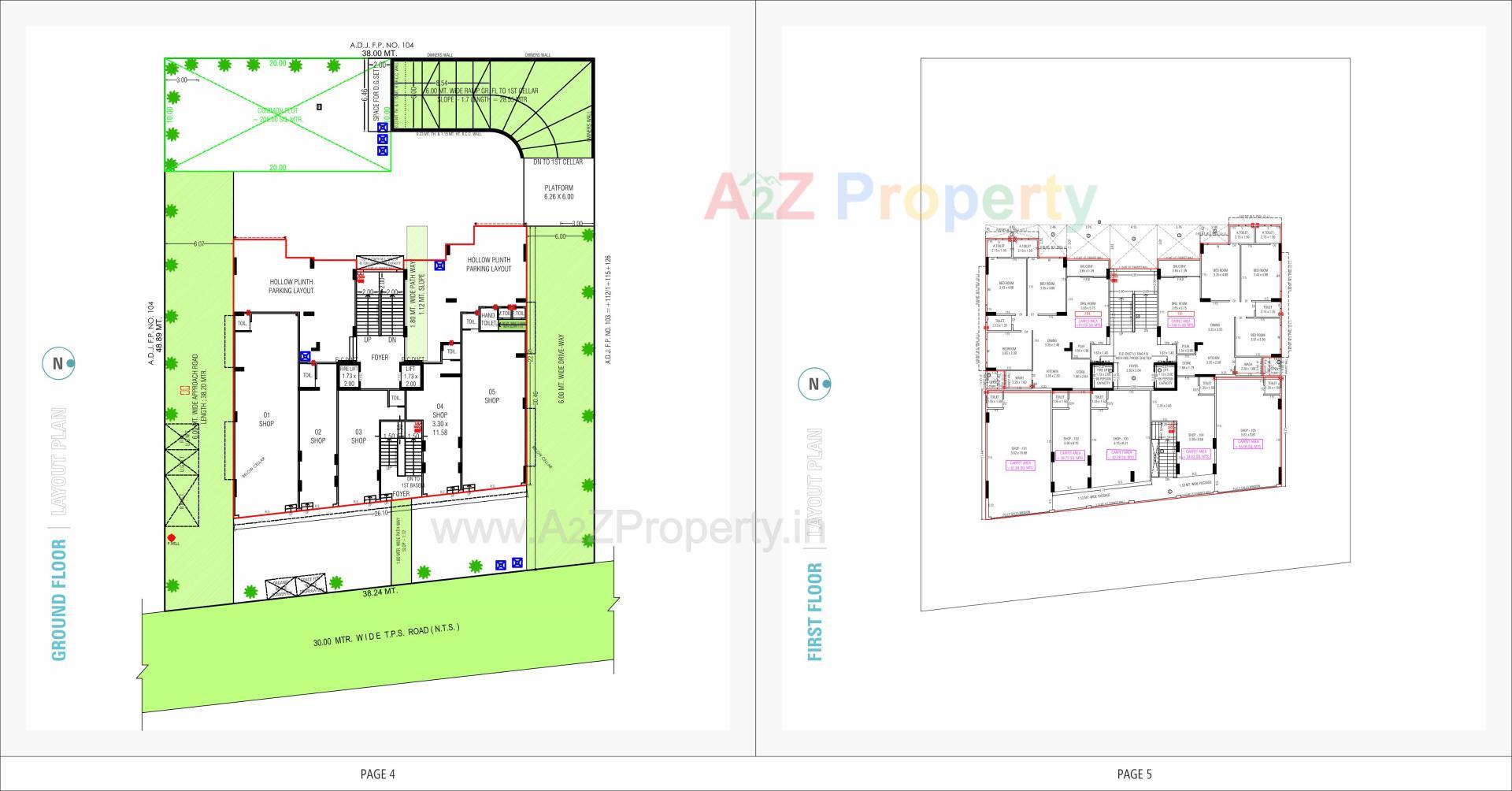Layout of real estate project Swarnim Heights located at Tragad, Ahmedabad, Gujarat