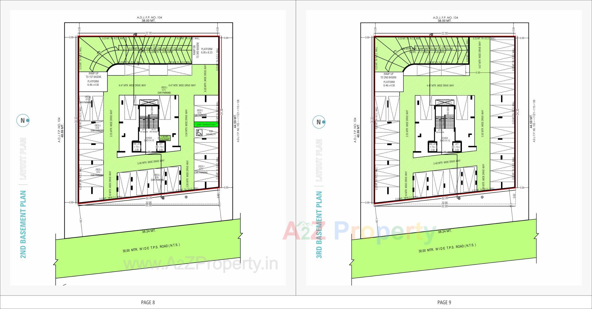 Layout of real estate project Swarnim Heights located at Tragad, Ahmedabad, Gujarat