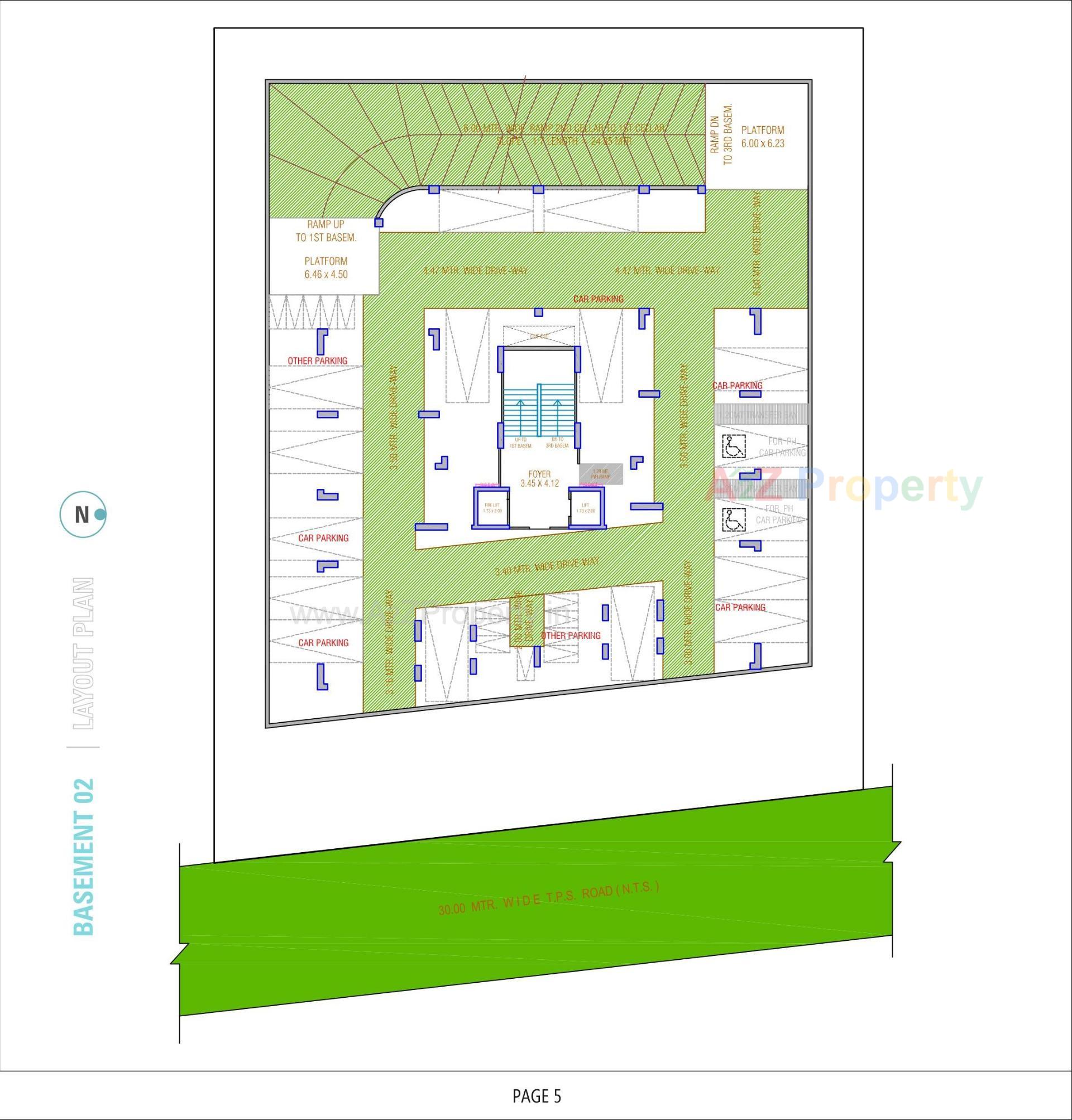 Layout of real estate project Swarnim Heights located at Tragad, Ahmedabad, Gujarat