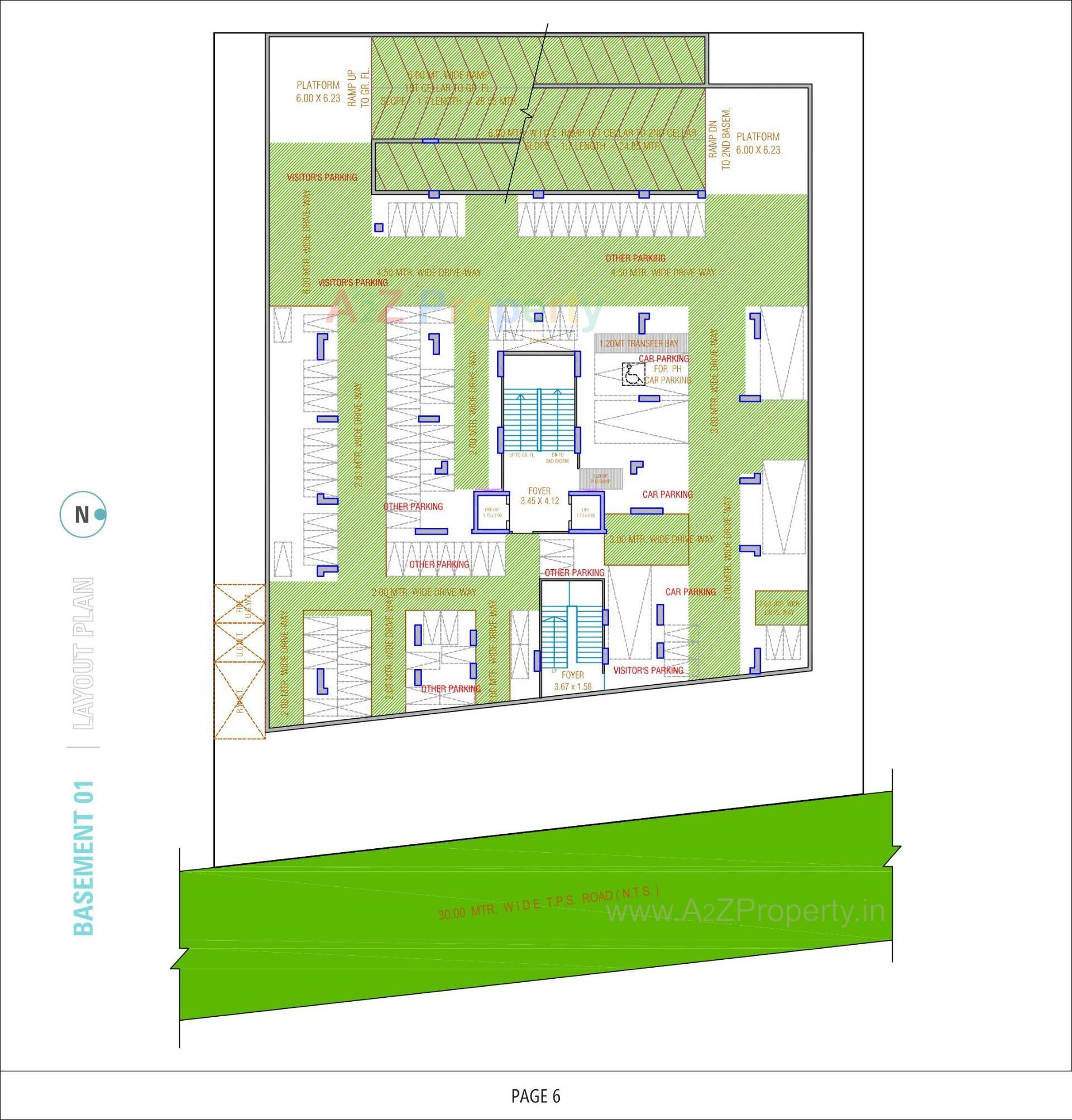 Layout of real estate project Swarnim Heights located at Tragad, Ahmedabad, Gujarat