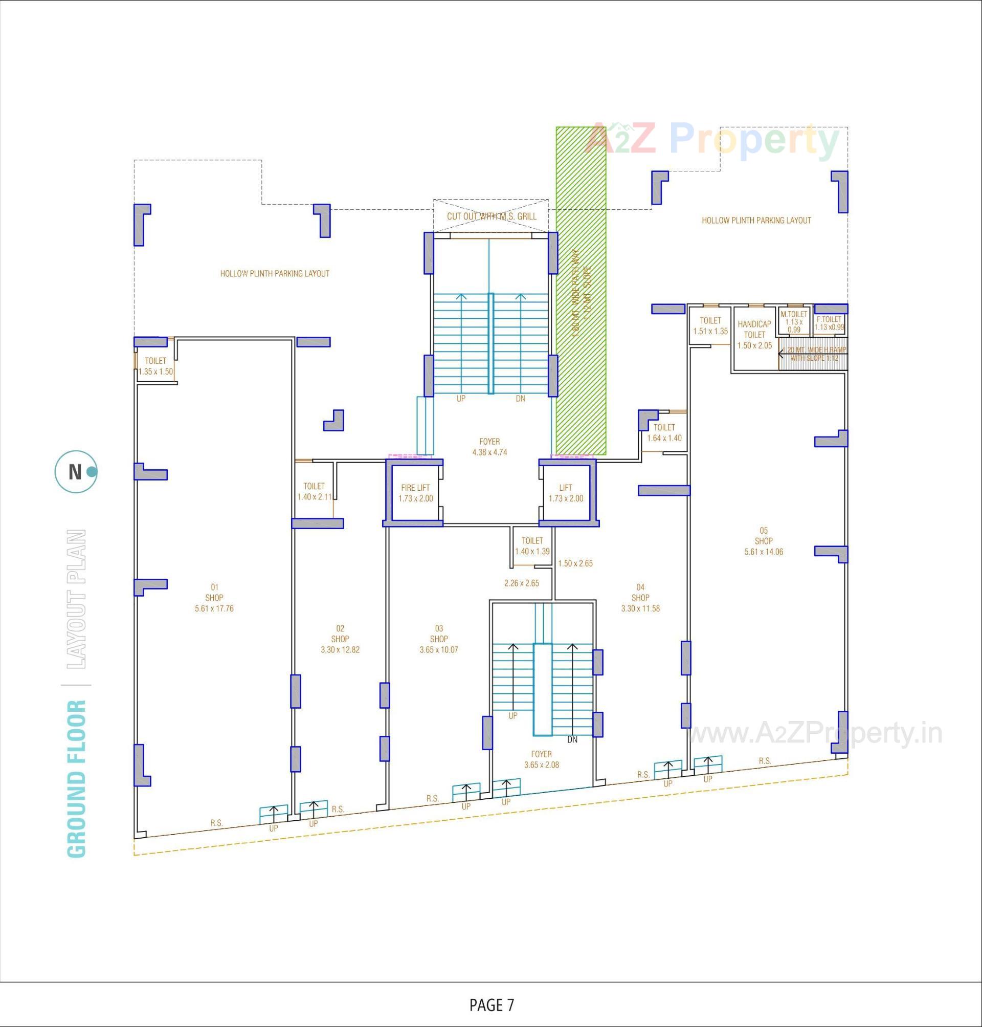 Layout of real estate project Swarnim Heights located at Tragad, Ahmedabad, Gujarat