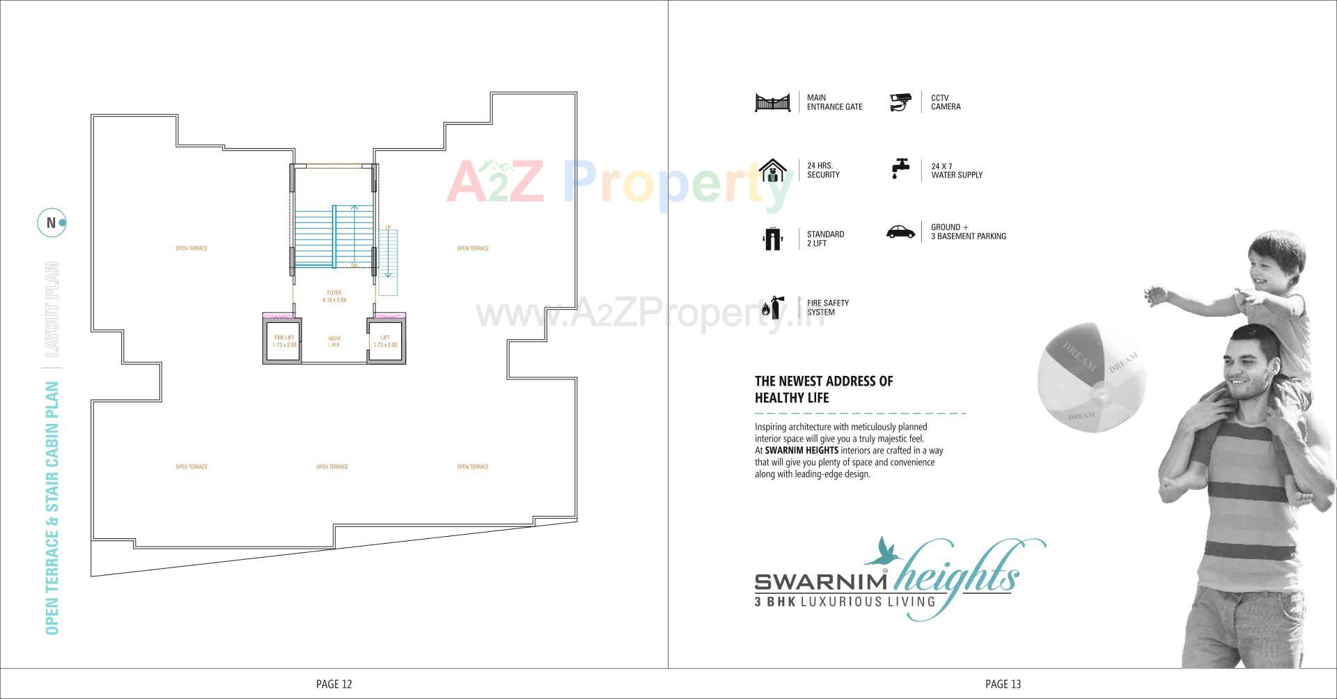  of real estate project Swarnim Heights located at Tragad, Ahmedabad, Gujarat