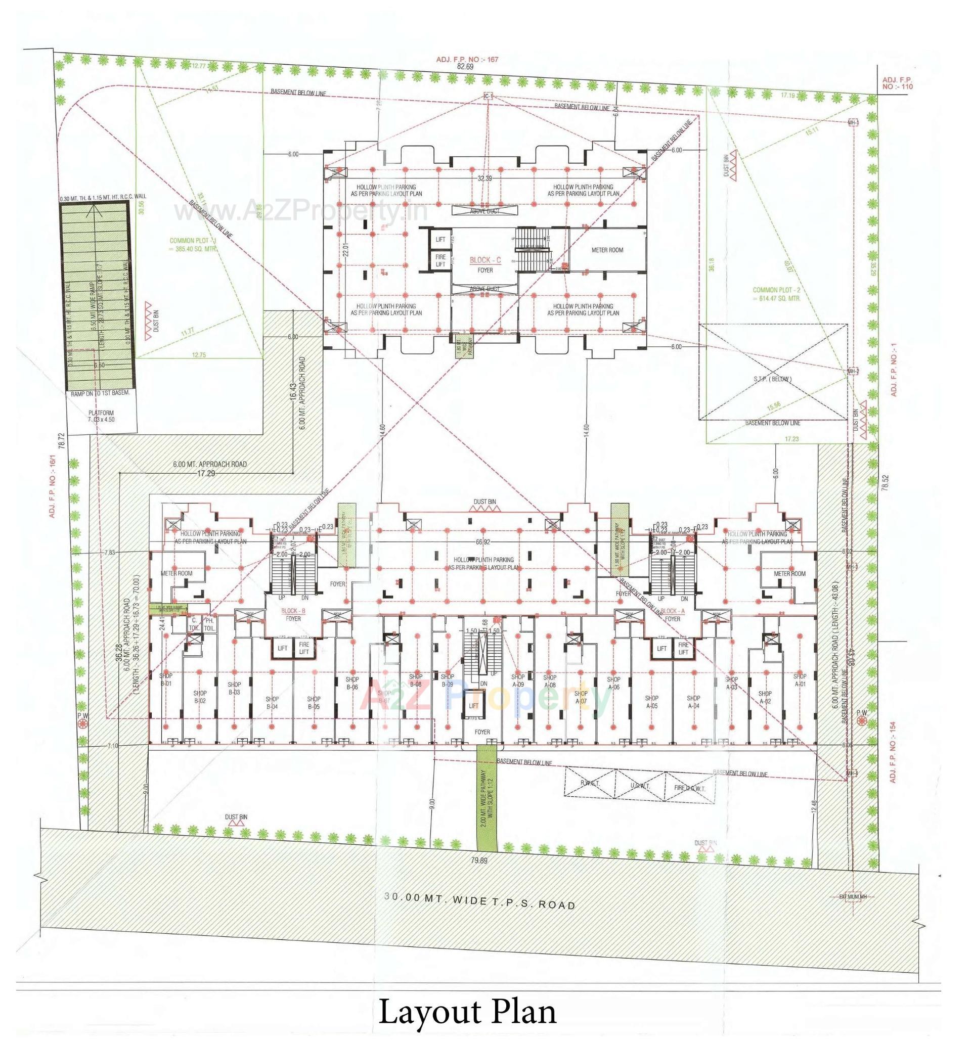 Layout of real estate project Swarnim Sentossa located at Chharodi, Ahmedabad, Gujarat