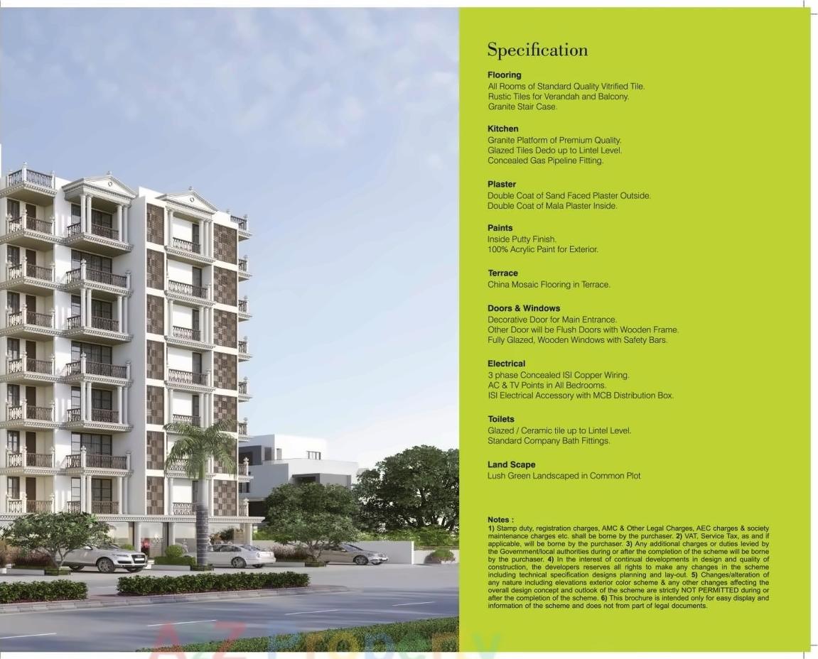 3D Elevation of real estate project Swarnim Sky Swarnim Bunglows located at Jagatpur, Ahmedabad, Gujarat