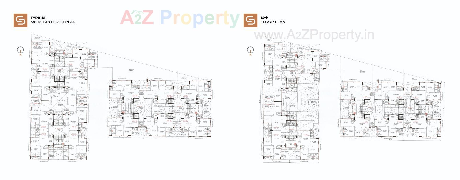 Layout of real estate project Swarnim Sun located at Ghuma, Ahmedabad, Gujarat