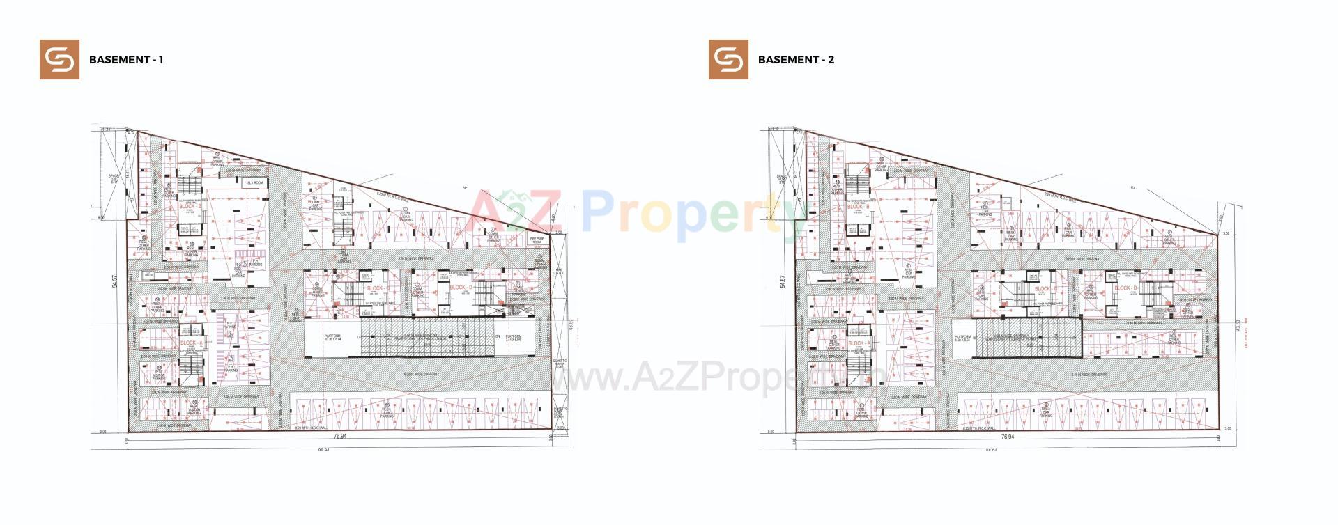 Layout of real estate project Swarnim Sun located at Ghuma, Ahmedabad, Gujarat