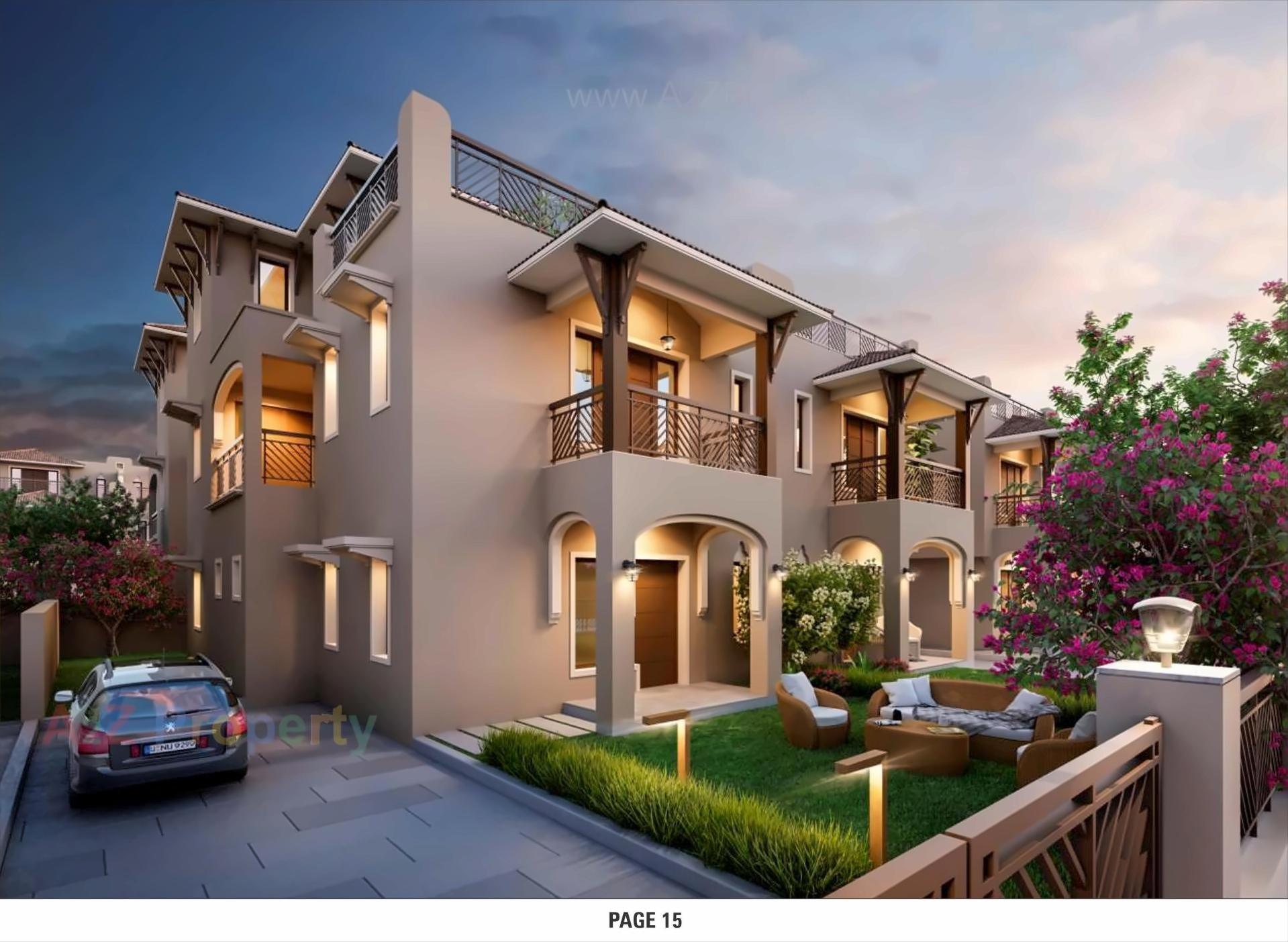 3D Elevation of real estate project Swarnim Vatika located at Ahmedabad, Ahmedabad, Gujarat