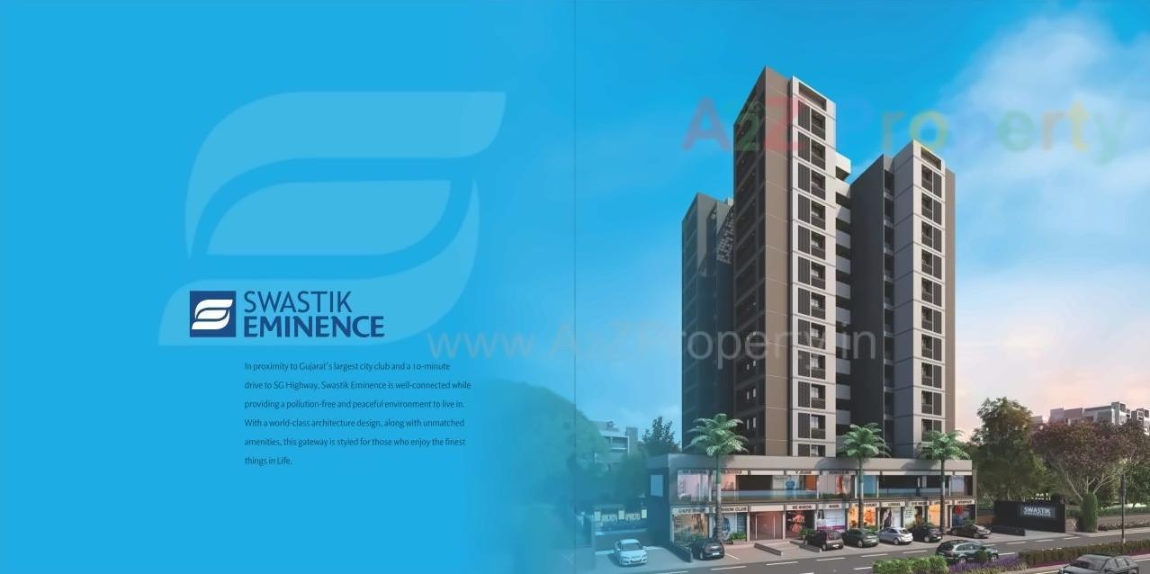 3D Elevation of real estate project Swastik Eminence located at Ghuma, Ahmedabad, Gujarat