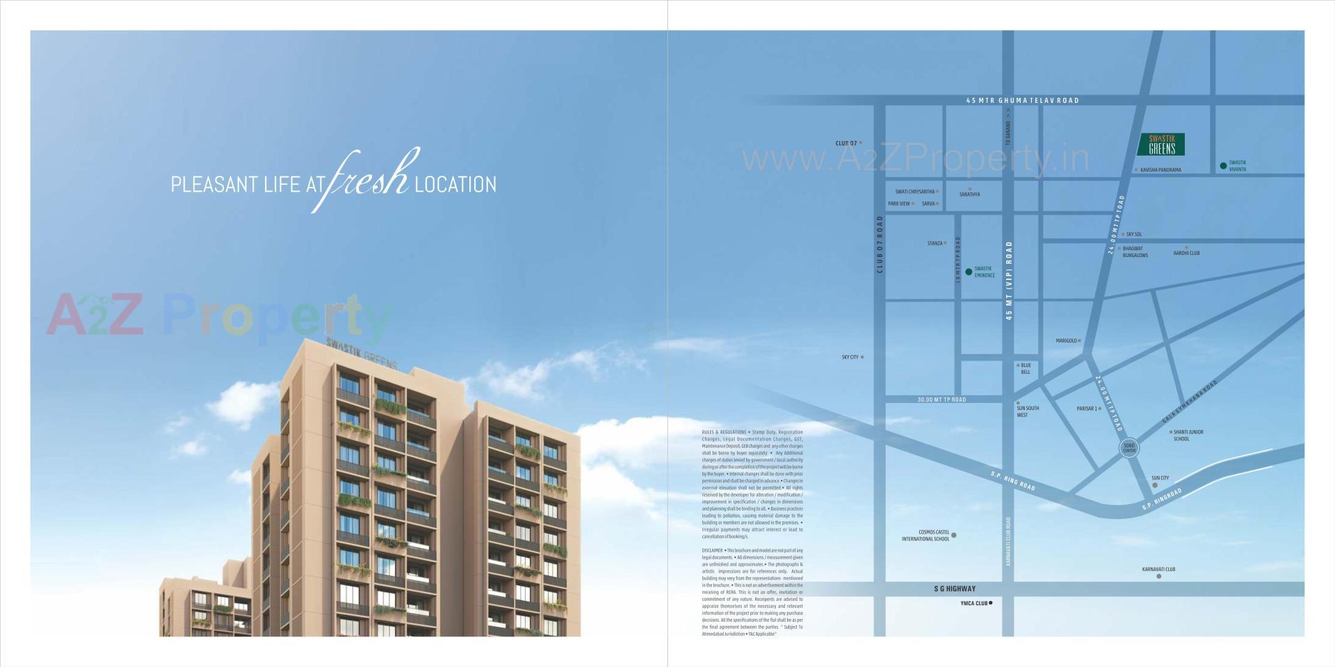  of real estate project Swastik Greens located at Ghuma, Ahmedabad, Gujarat