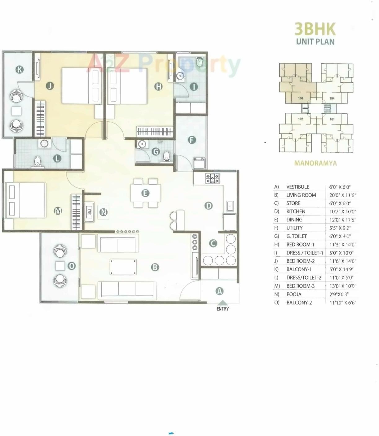 Layout of real estate project Swastik Harmony located at Nikol, Ahmedabad, Gujarat