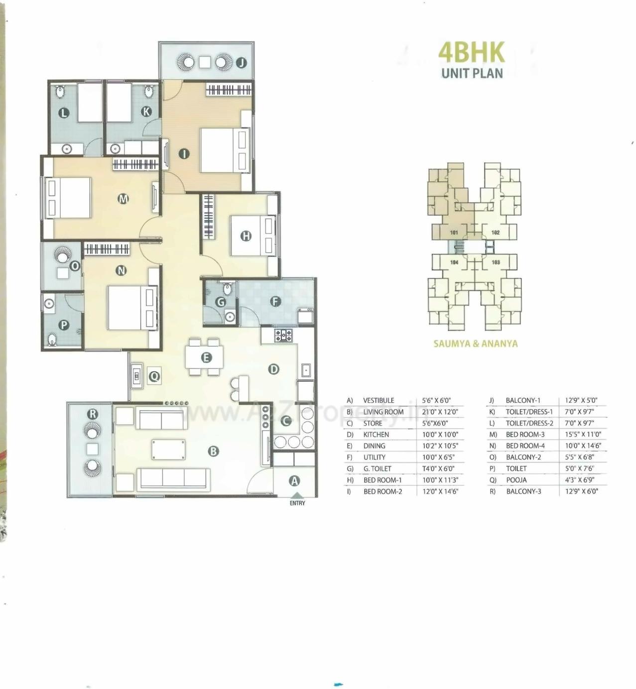 Layout of real estate project Swastik Harmony located at Nikol, Ahmedabad, Gujarat