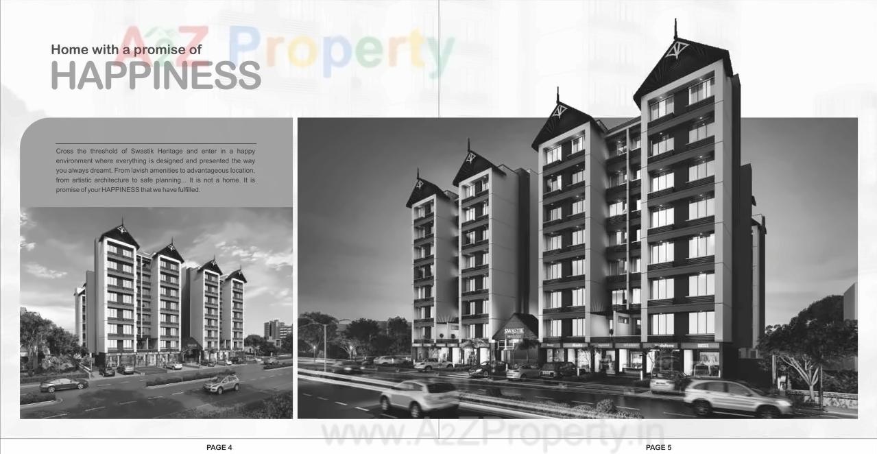 3D Elevation of real estate project Swastik Heritage located at Singrva, Ahmedabad, Gujarat