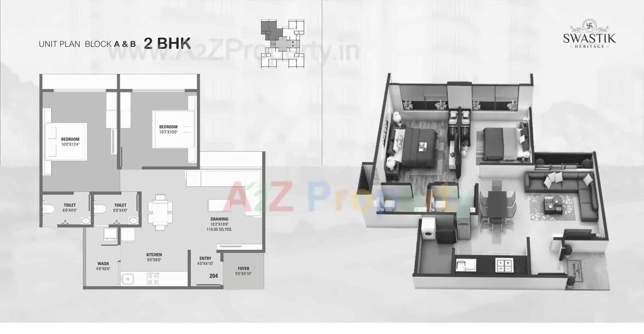 Layout of real estate project Swastik Heritage located at Singrva, Ahmedabad, Gujarat