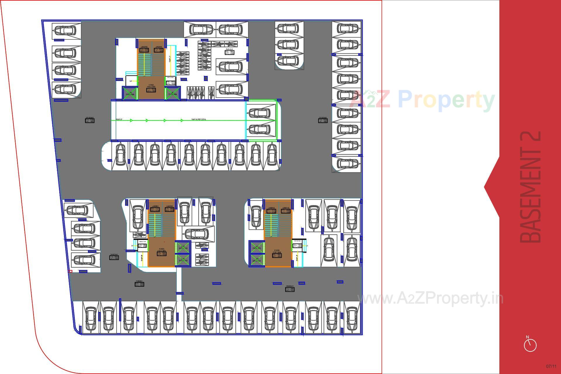 Layout of real estate project Swastik Promont located at Ghuma, Ahmedabad, Gujarat
