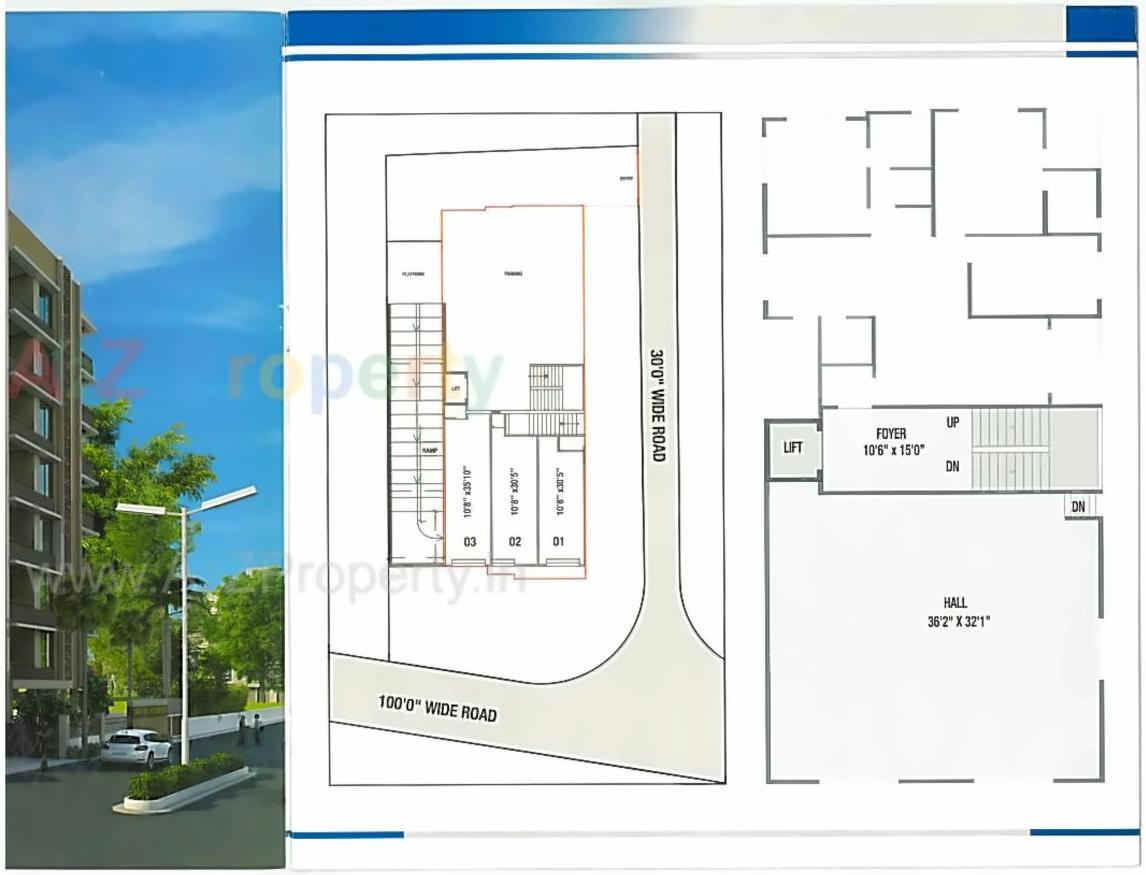 Layout of real estate project Swastik Residency located at Naroda, Ahmedabad, Gujarat