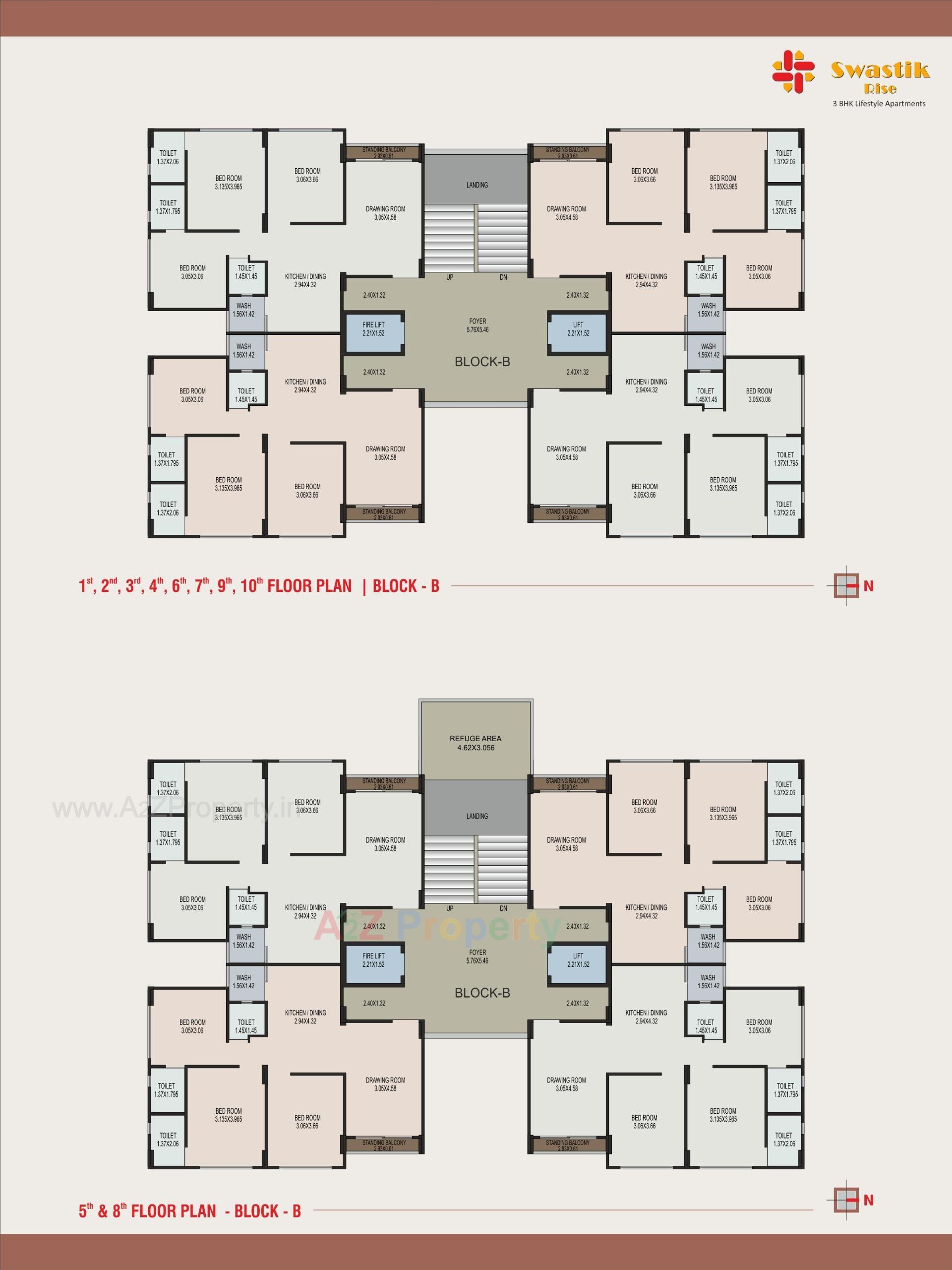 Layout of real estate project Swastik Rise located at Ghuma, Ahmedabad, Gujarat