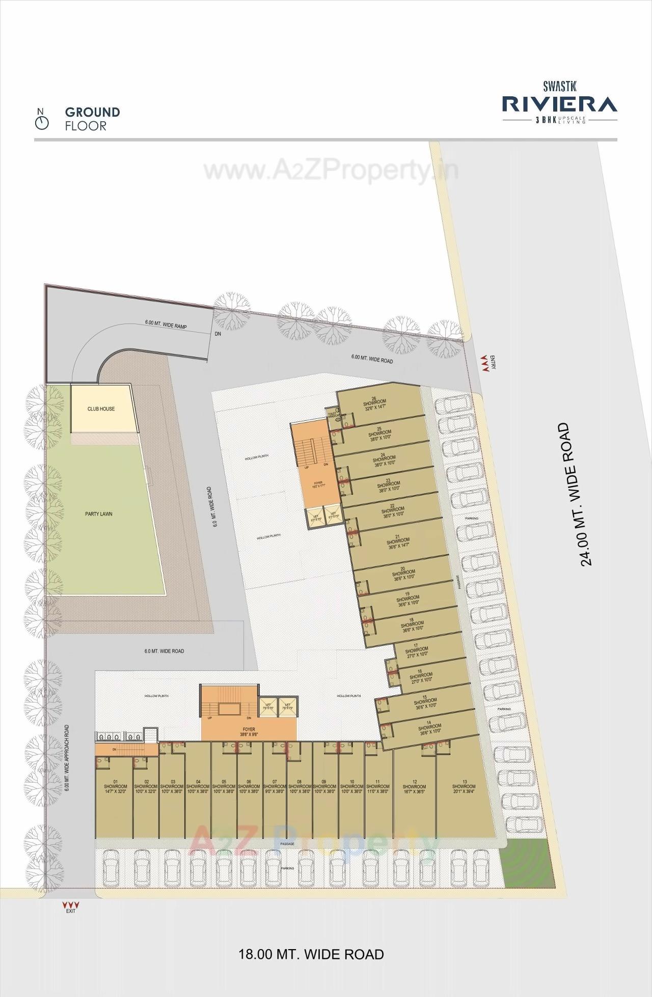 Layout of real estate project Swastik Riviera located at Ahmedabad, Ahmedabad, Gujarat