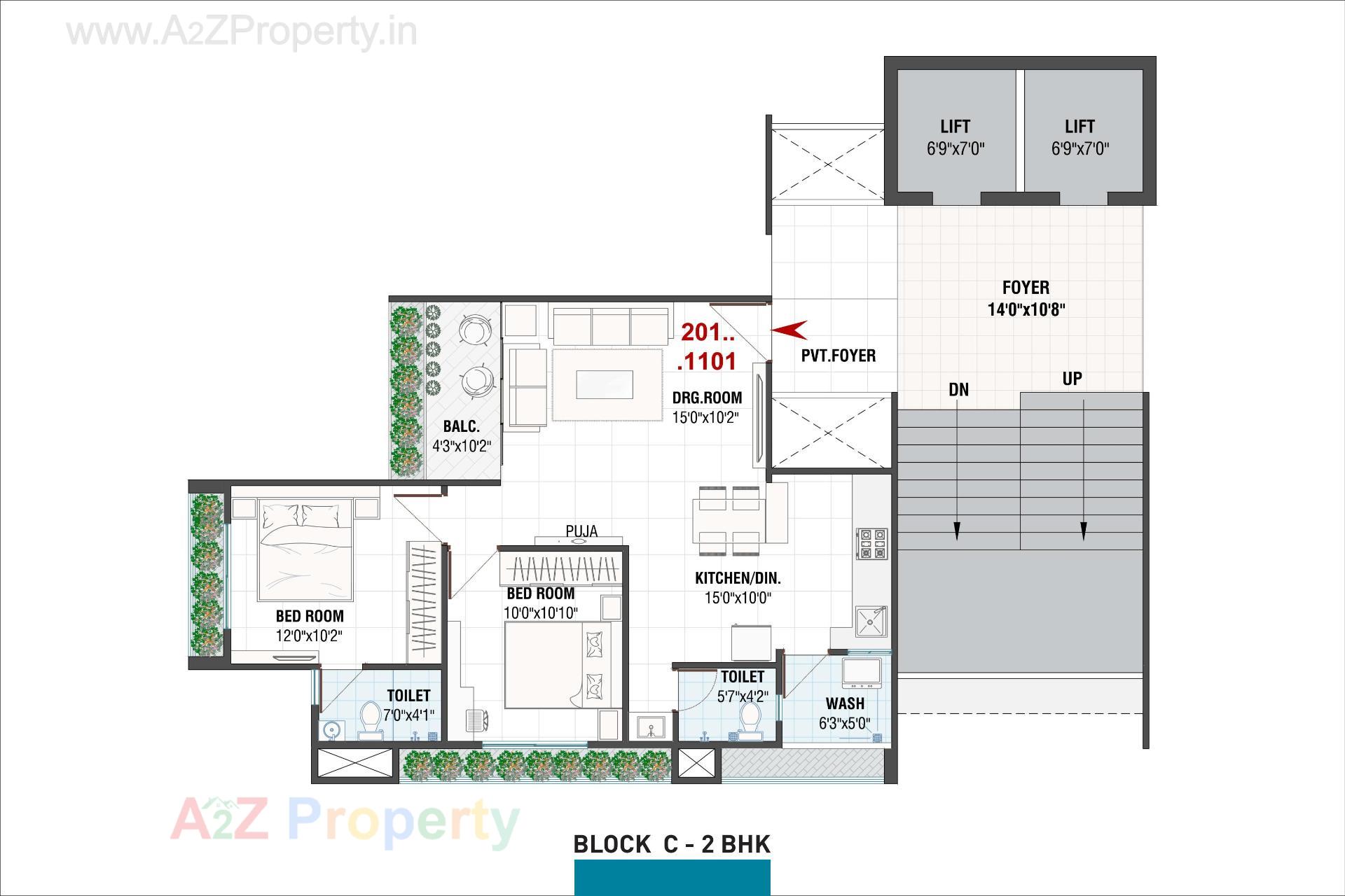 Layout of real estate project Swastik Skylark located at Gota, Ahmedabad, Gujarat