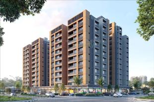 Elevation of real estate project Swastik Skylark located at Gota, Ahmedabad, Gujarat