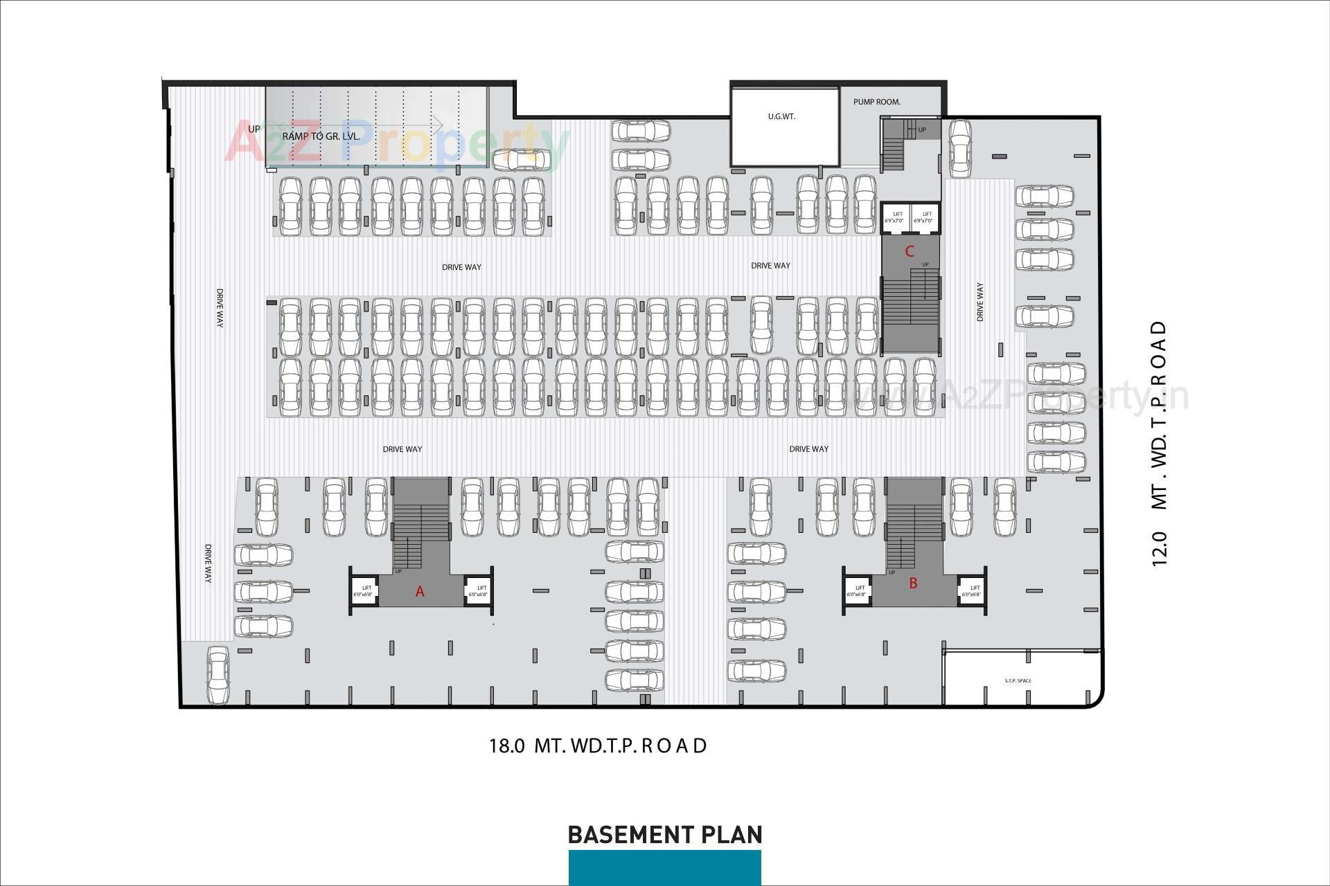 Layout of real estate project Swastik Skylark located at Gota, Ahmedabad, Gujarat