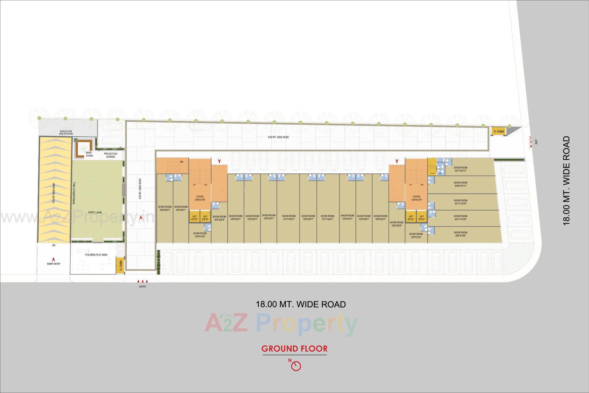 Layout of real estate project Swastik Vivanta located at Ghuma, Ahmedabad, Gujarat