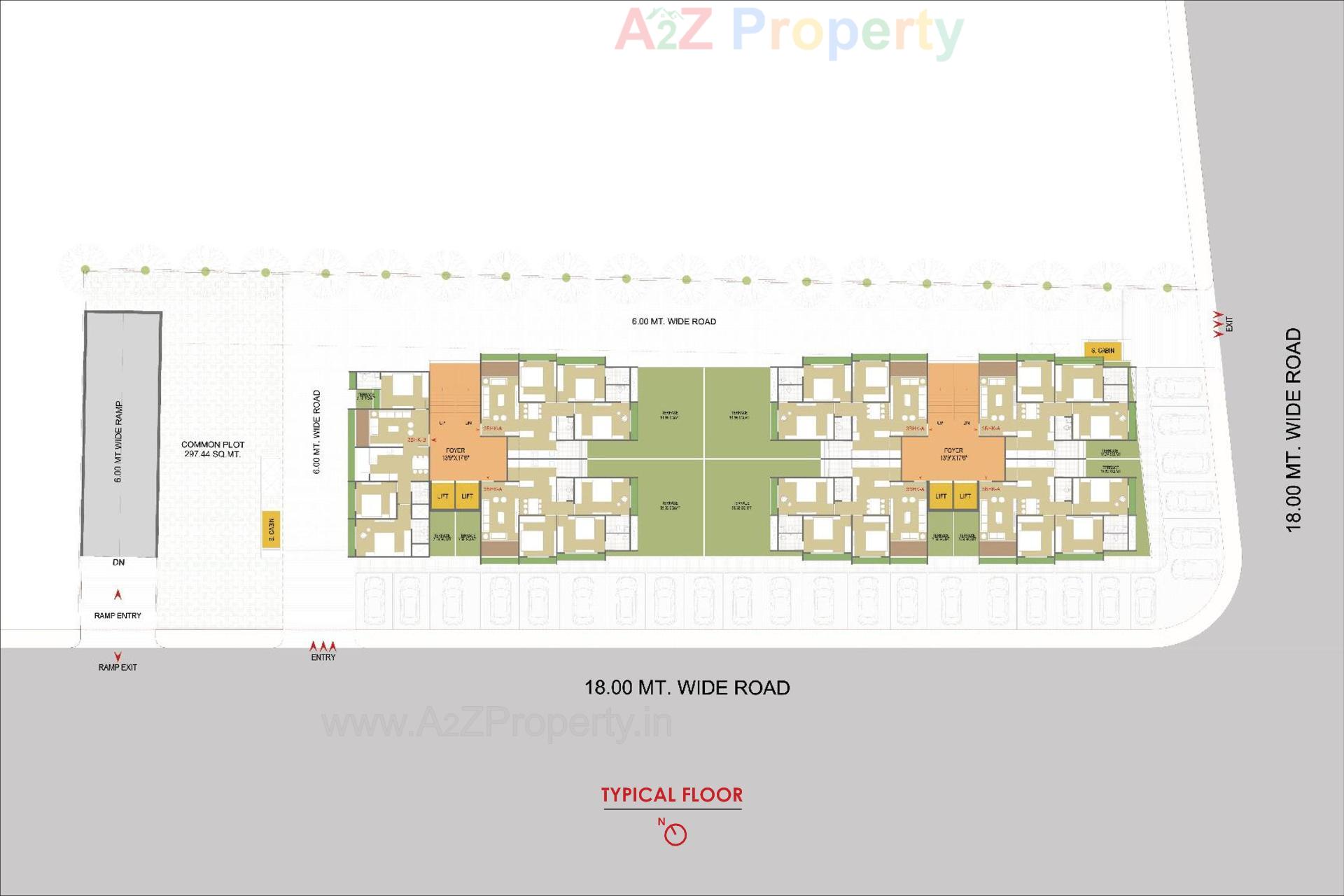 Layout of real estate project Swastik Vivanta located at Ghuma, Ahmedabad, Gujarat