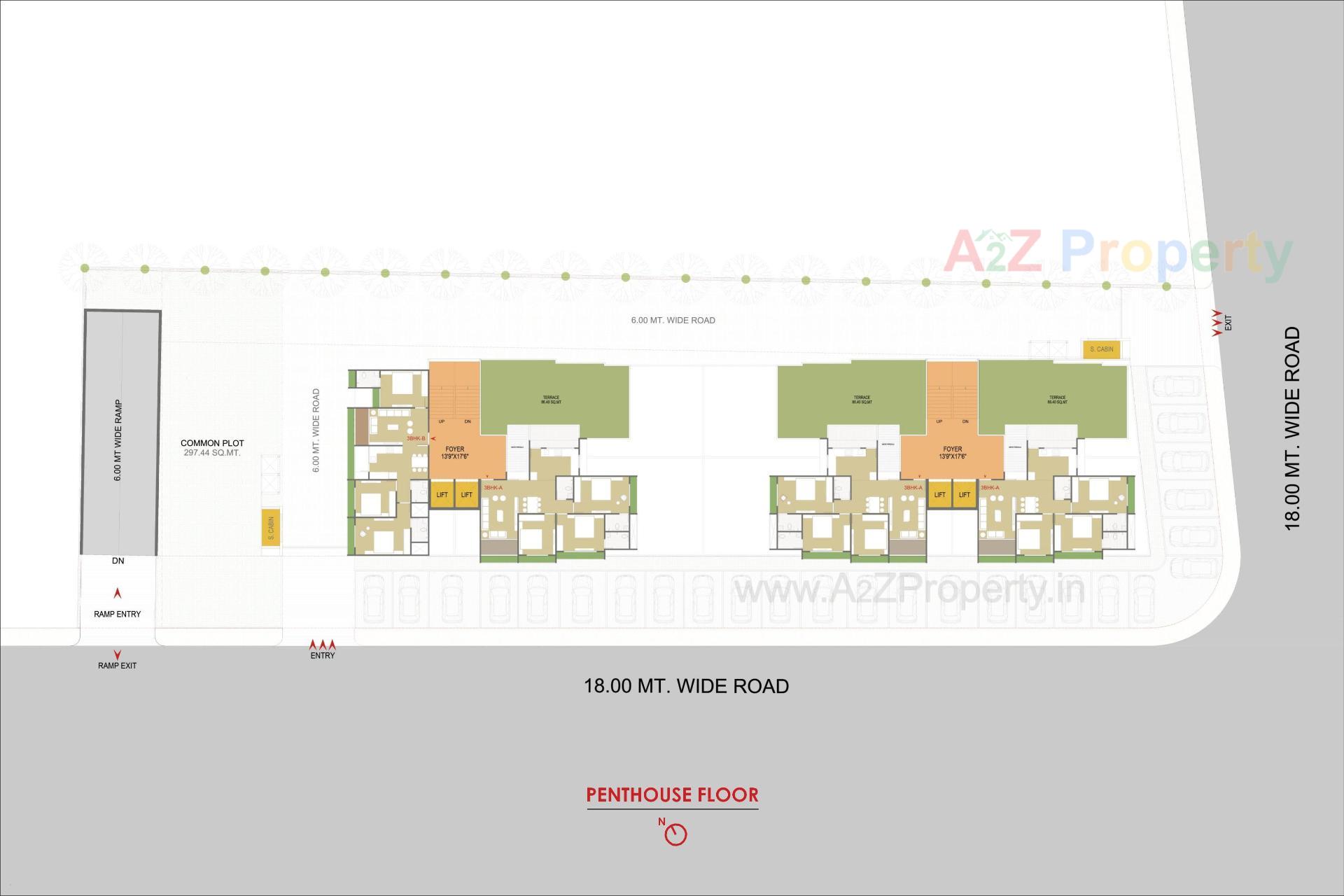 Layout of real estate project Swastik Vivanta located at Ghuma, Ahmedabad, Gujarat