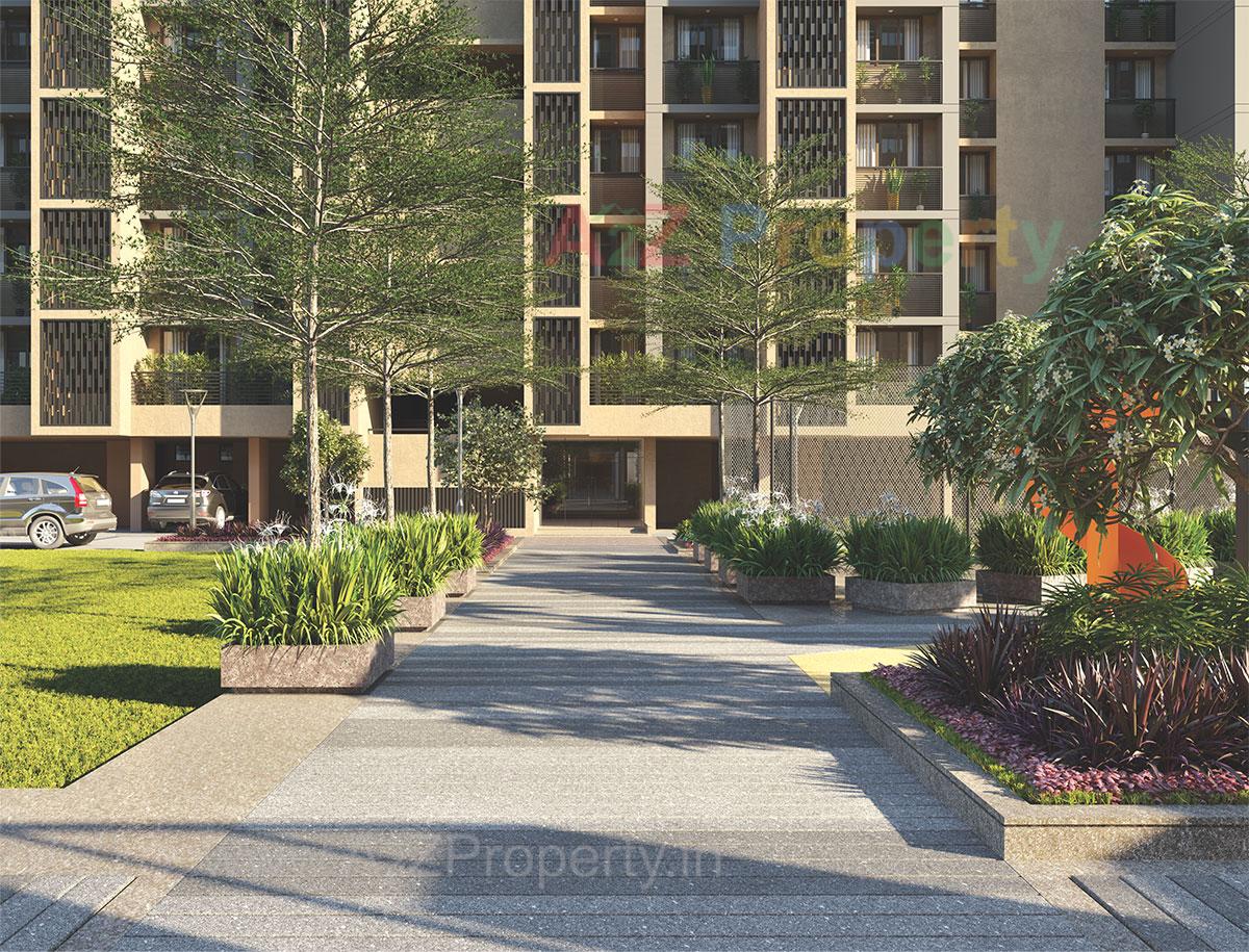 3D Elevation of real estate project Swati Chrysantha located at Shela, Ahmedabad, Gujarat