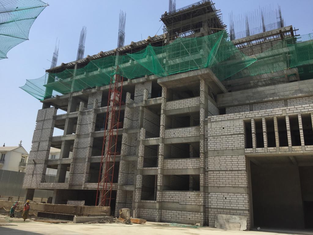 127580_const of real estate project Swati Crimson Clover located at Shilaj, Ahmedabad, Gujarat