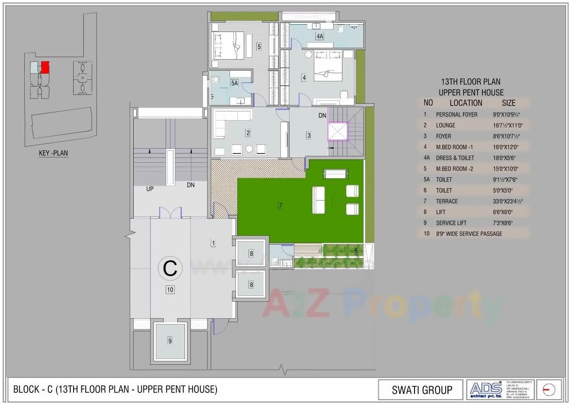 Layout of real estate project Swati Crimson Clover located at Shilaj, Ahmedabad, Gujarat