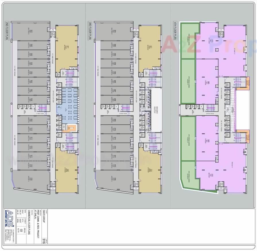Layout of real estate project Swati Crimson Clover located at Shilaj, Ahmedabad, Gujarat