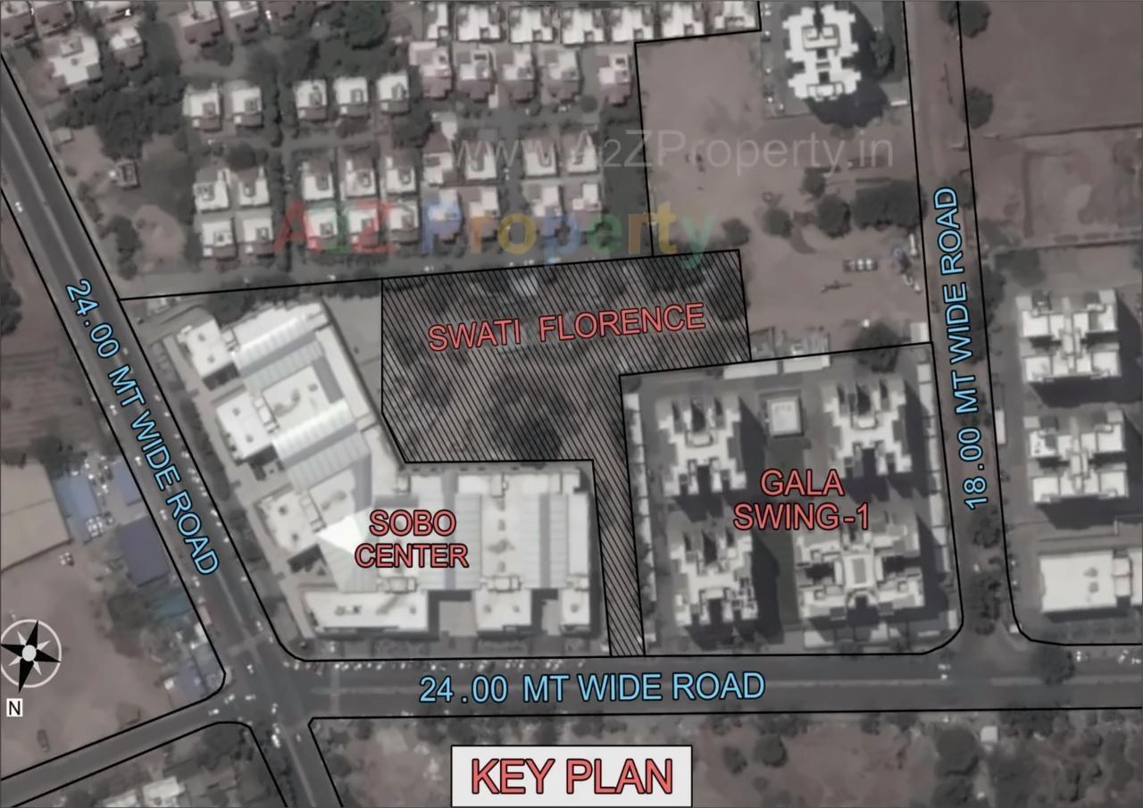Layout of real estate project Swati Florence located at Ahmedabad, Ahmedabad, Gujarat
