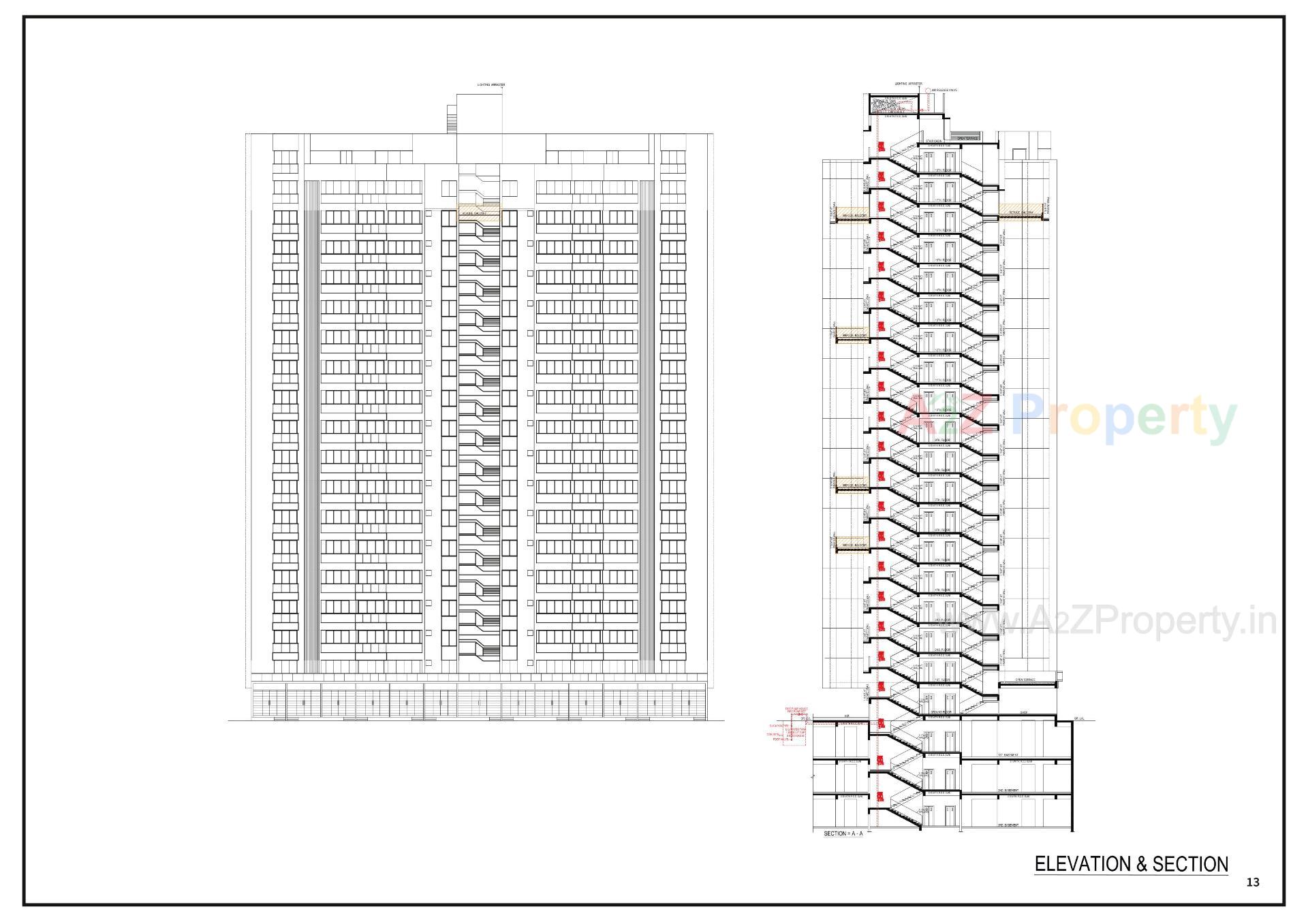 Layout of real estate project Swati Premier located at Sarkhej, Ahmedabad, Gujarat