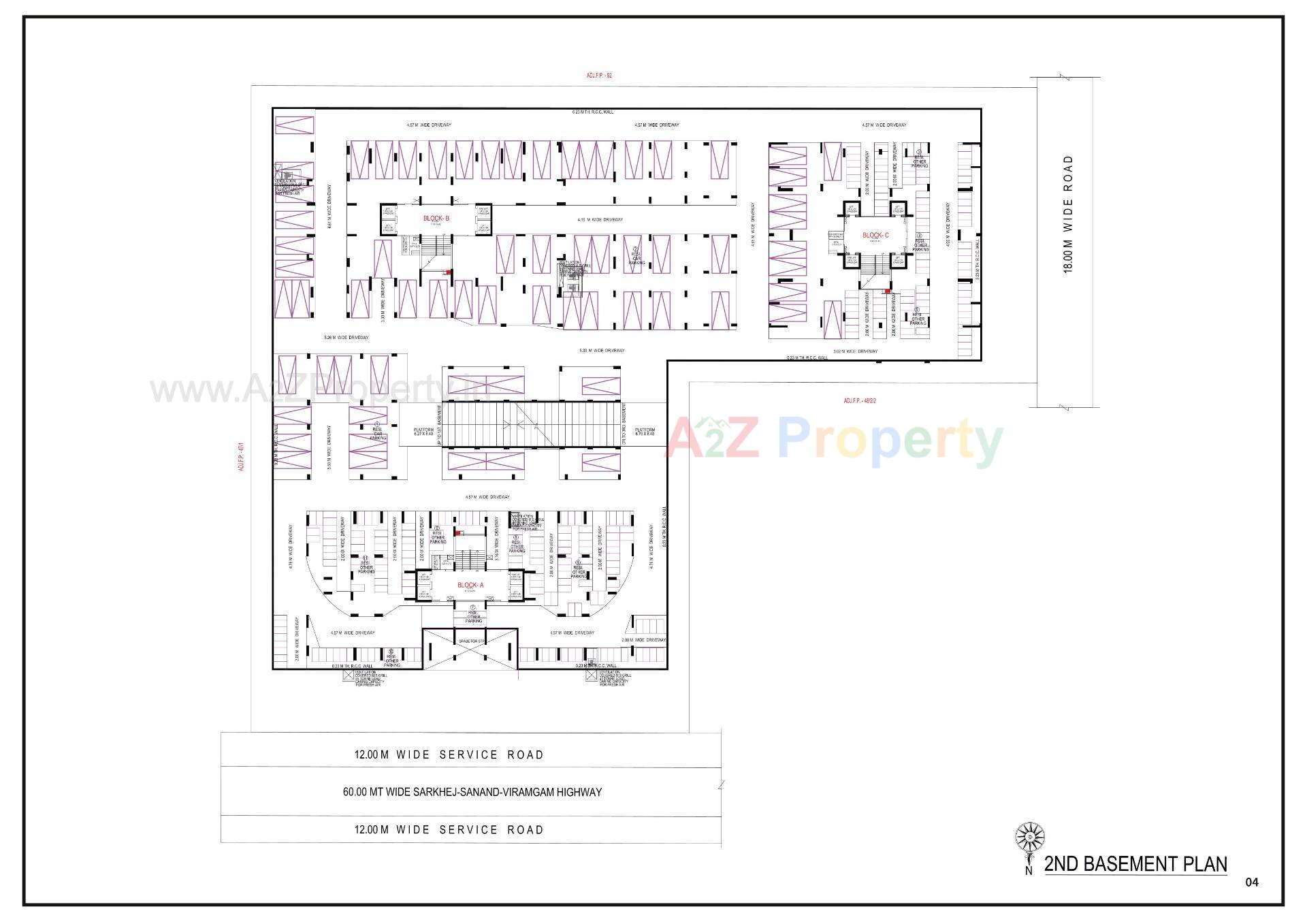 Layout of real estate project Swati Premier located at Sarkhej, Ahmedabad, Gujarat