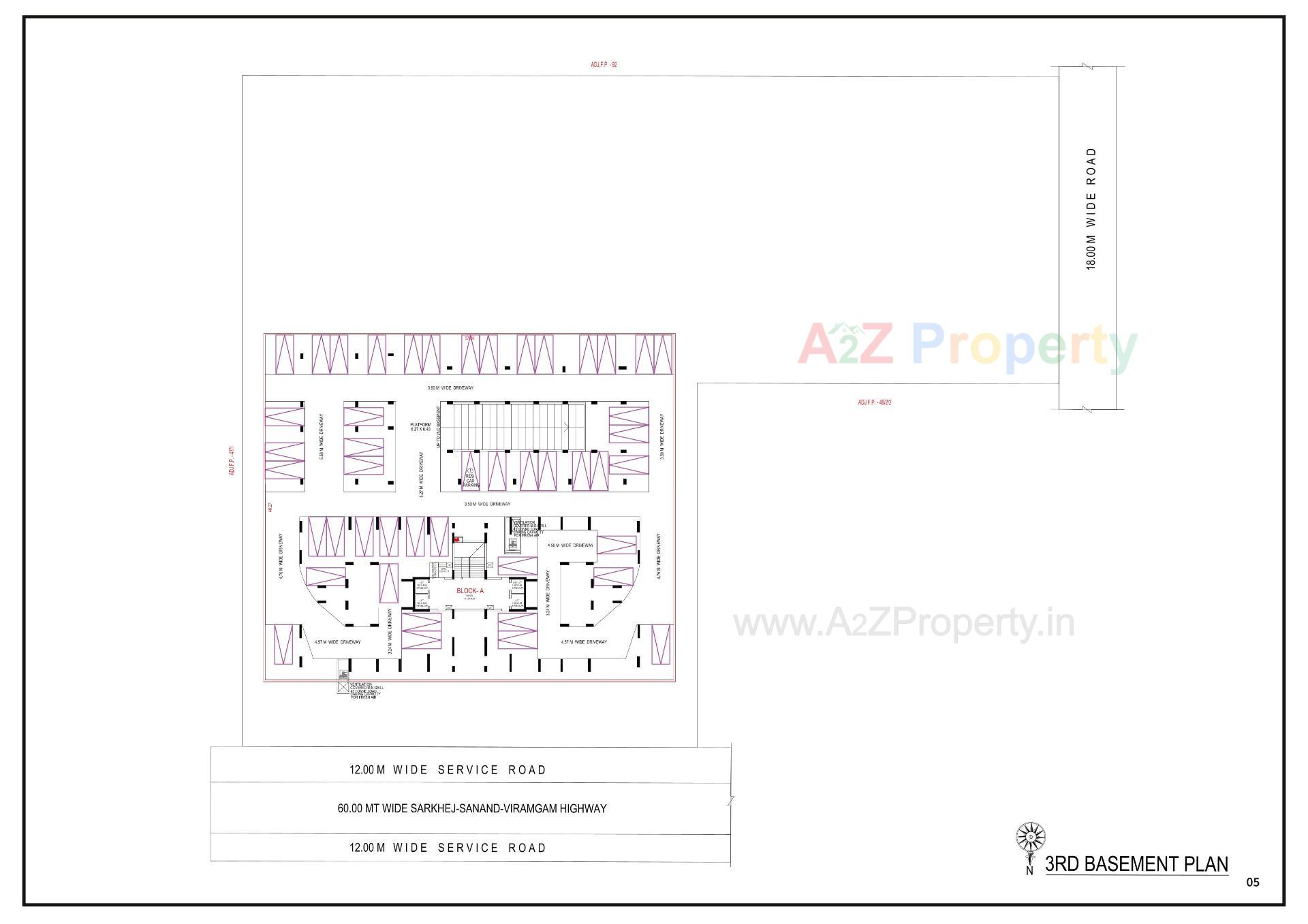 Layout of real estate project Swati Premier located at Sarkhej, Ahmedabad, Gujarat