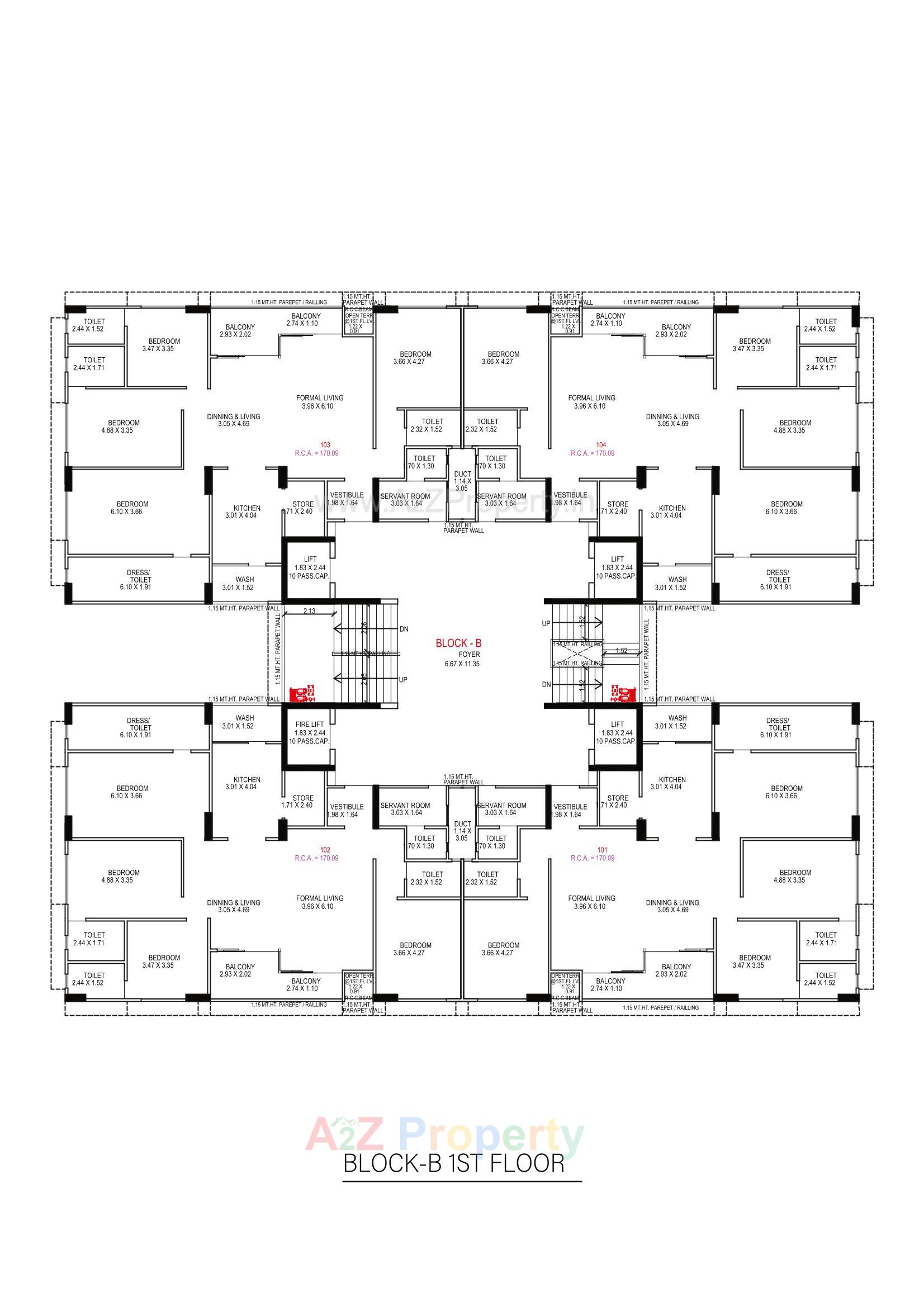 Layout of real estate project Swati Symphony located at Bodakdev, Ahmedabad, Gujarat