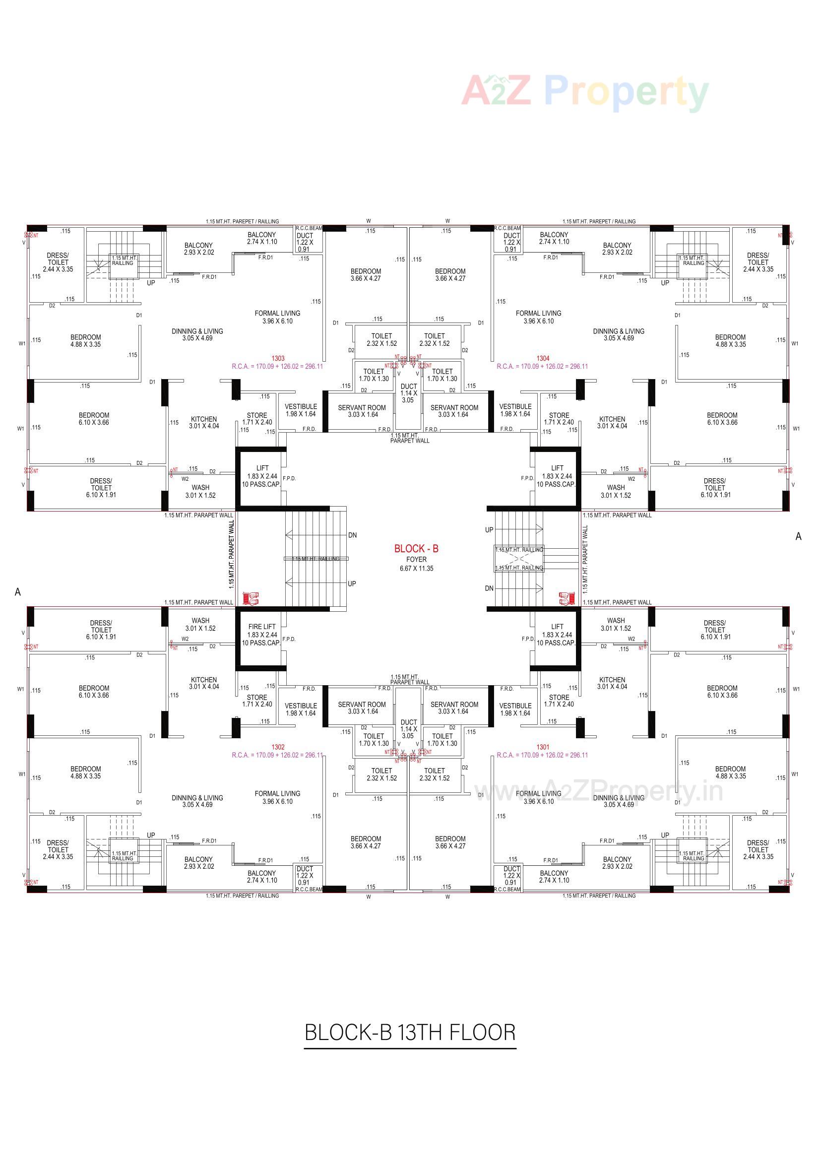 Layout of real estate project Swati Symphony located at Bodakdev, Ahmedabad, Gujarat