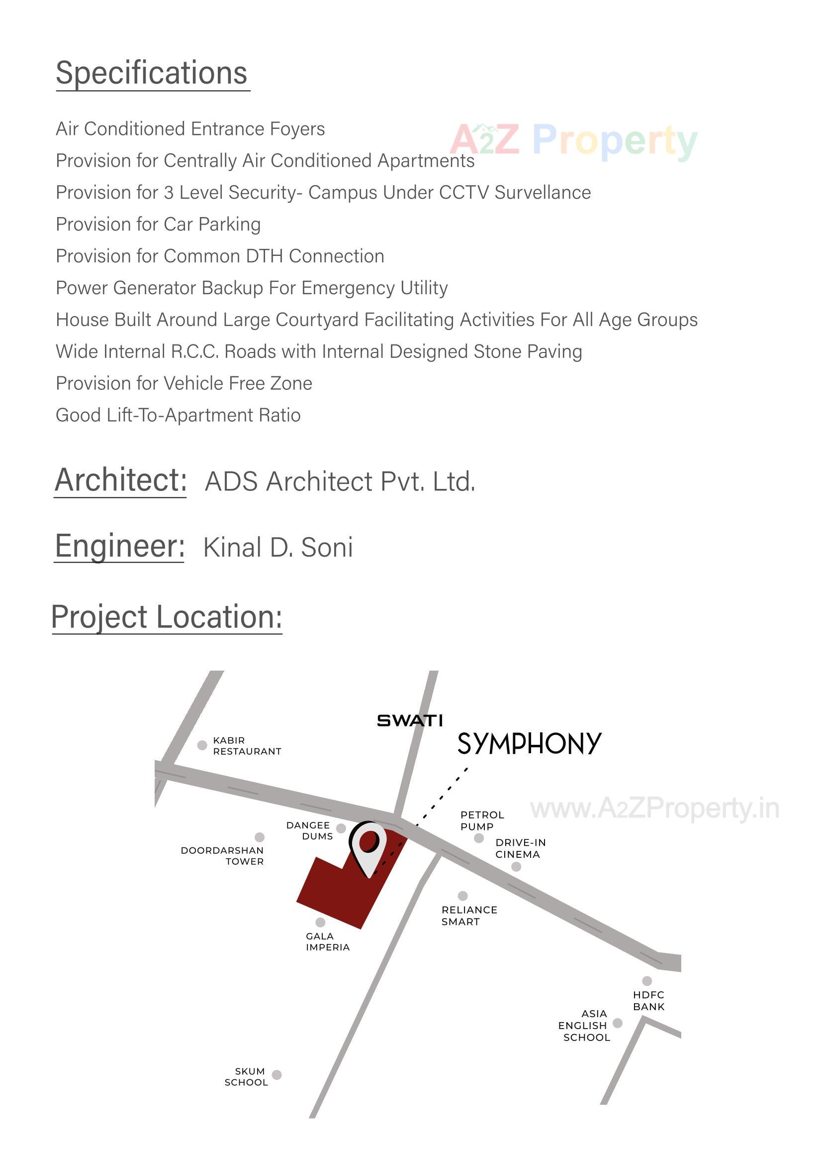  of real estate project Swati Symphony located at Bodakdev, Ahmedabad, Gujarat