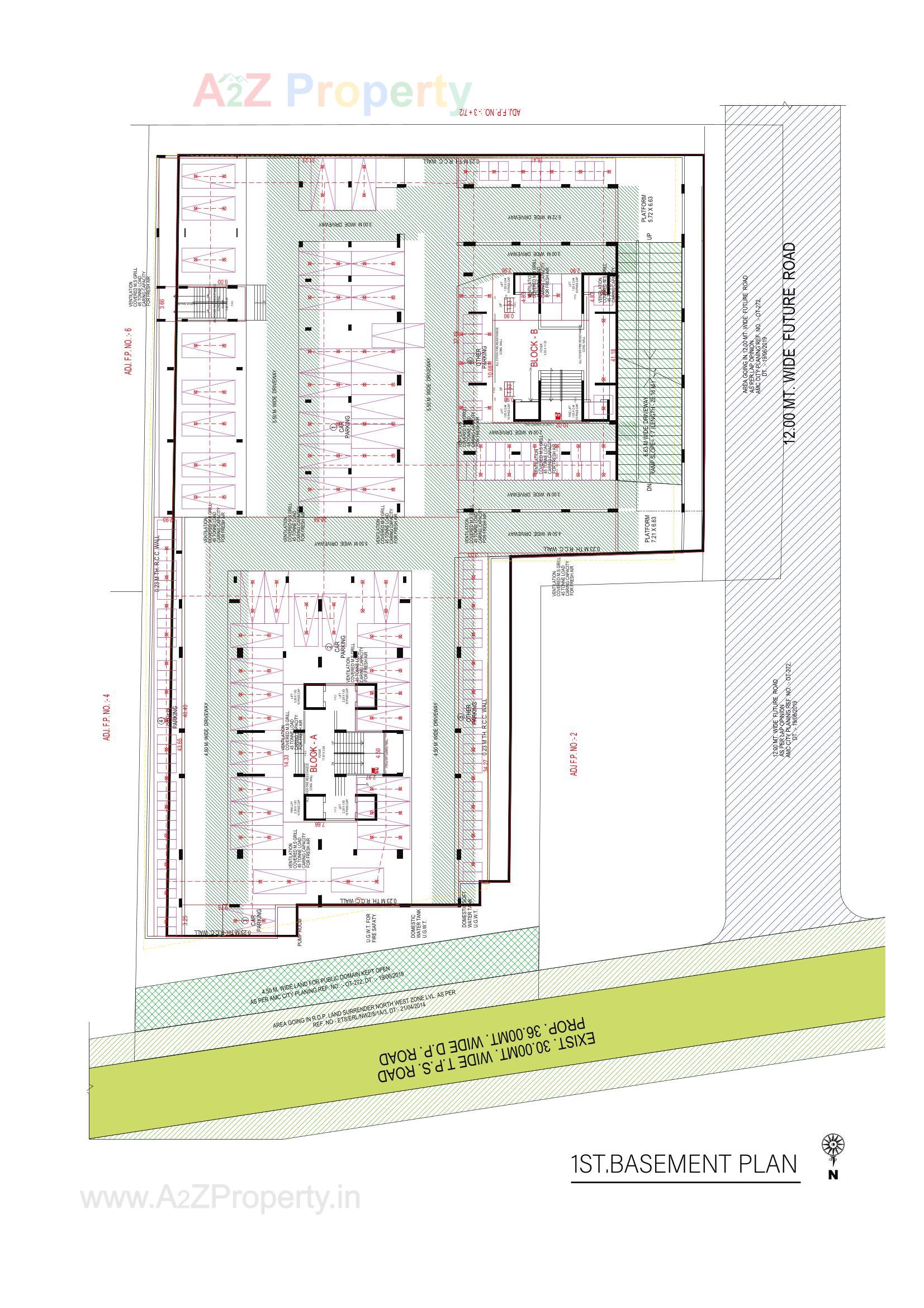 Layout of real estate project Swati Symphony located at Bodakdev, Ahmedabad, Gujarat