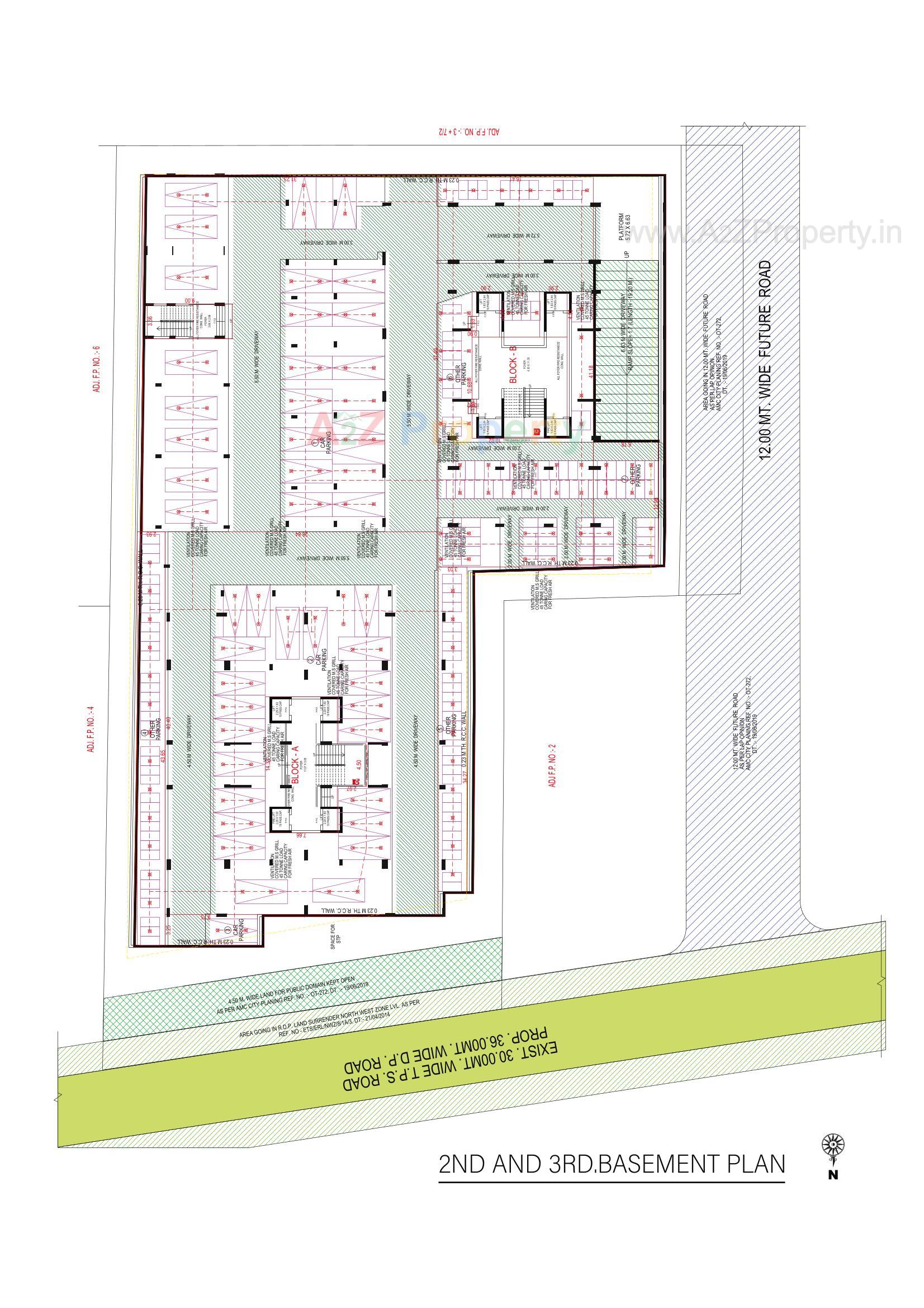 Layout of real estate project Swati Symphony located at Bodakdev, Ahmedabad, Gujarat