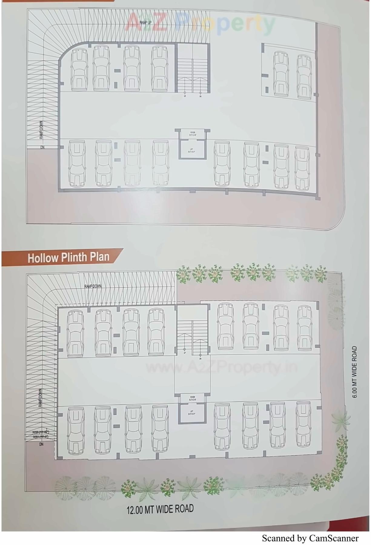 Layout of real estate project Swayam Residency located at Memnagar, Ahmedabad, Gujarat