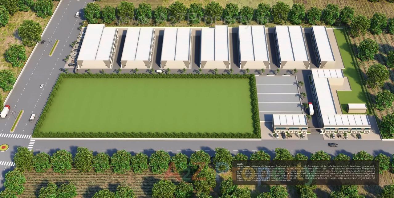 3D Elevation of real estate project Swetayan Industrial Park located at City, Ahmedabad, Gujarat